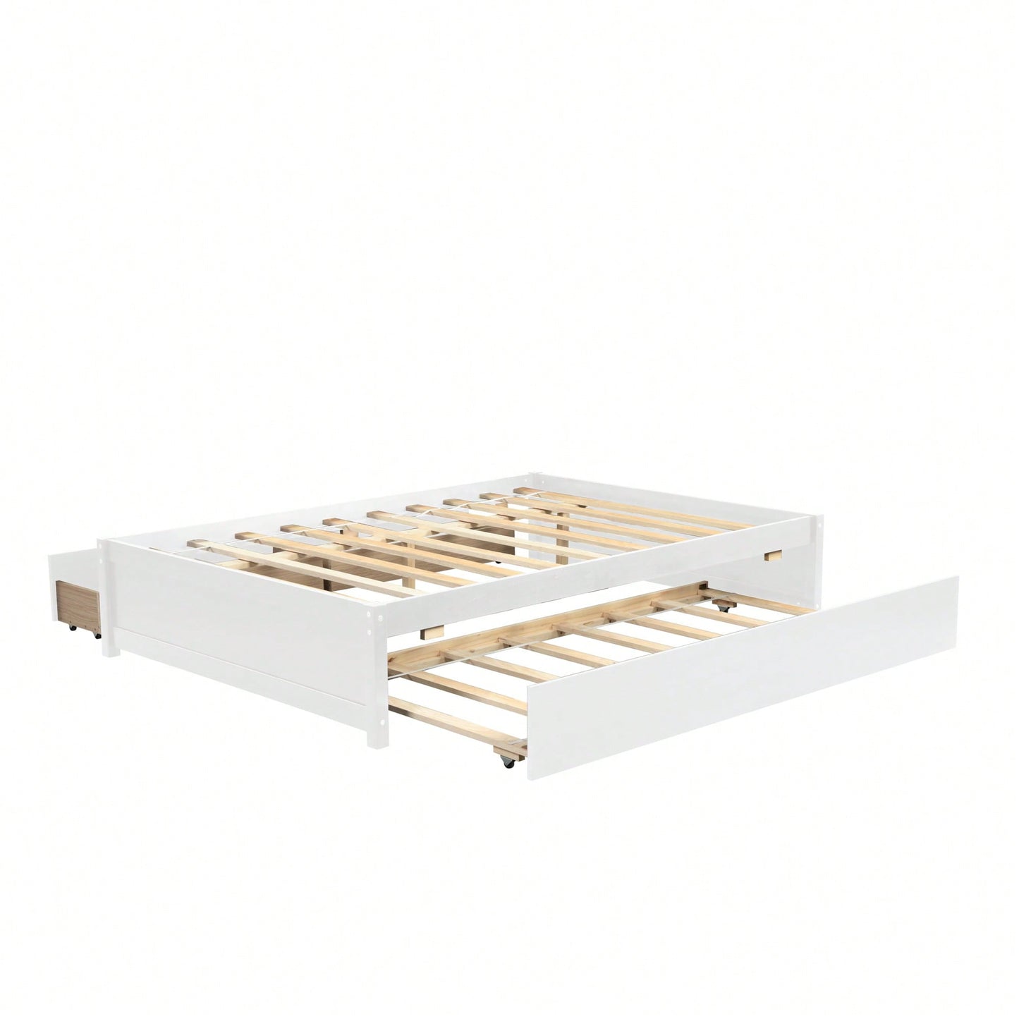 Espresso Full Bed With Twin Trundle And Dual Storage Drawers