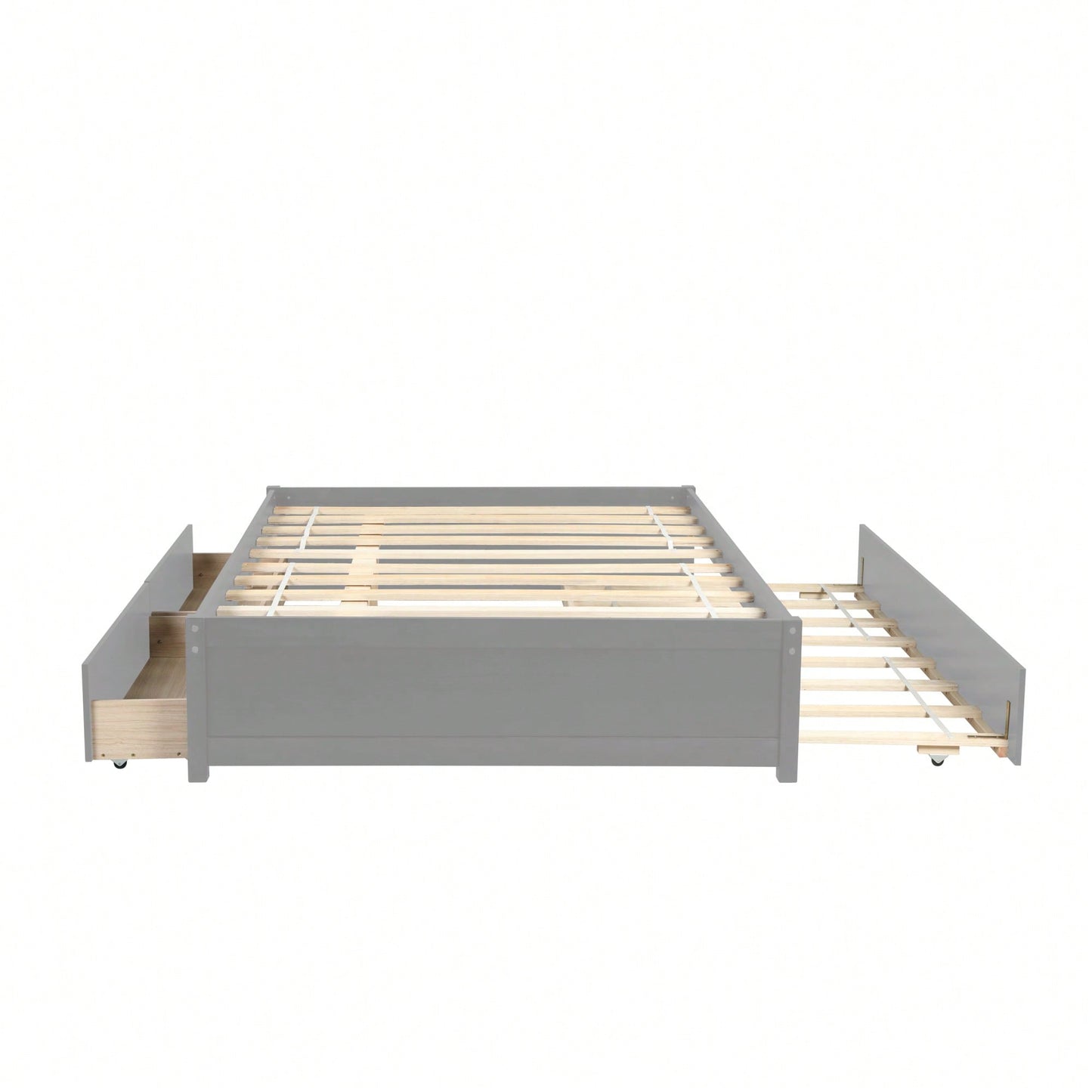 Espresso Full Bed With Twin Trundle And Dual Storage Drawers