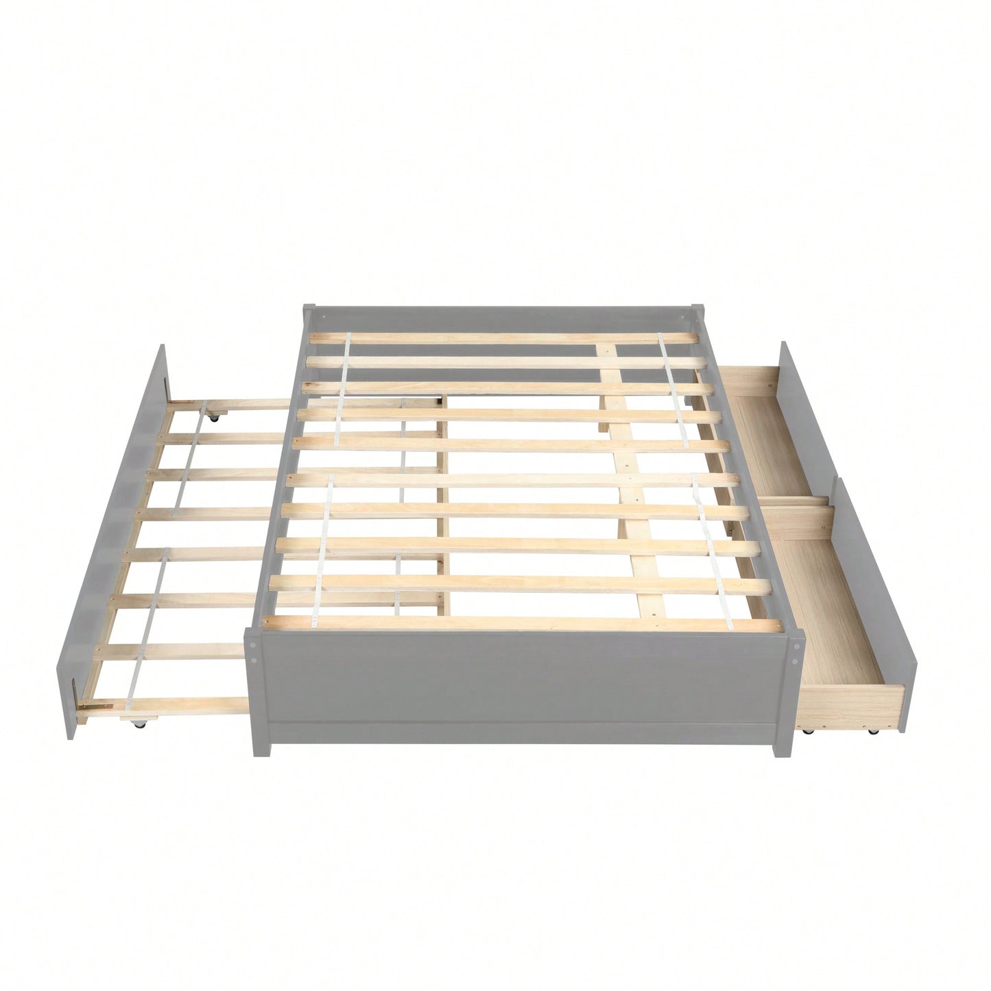 Espresso Full Bed With Twin Trundle And Dual Storage Drawers