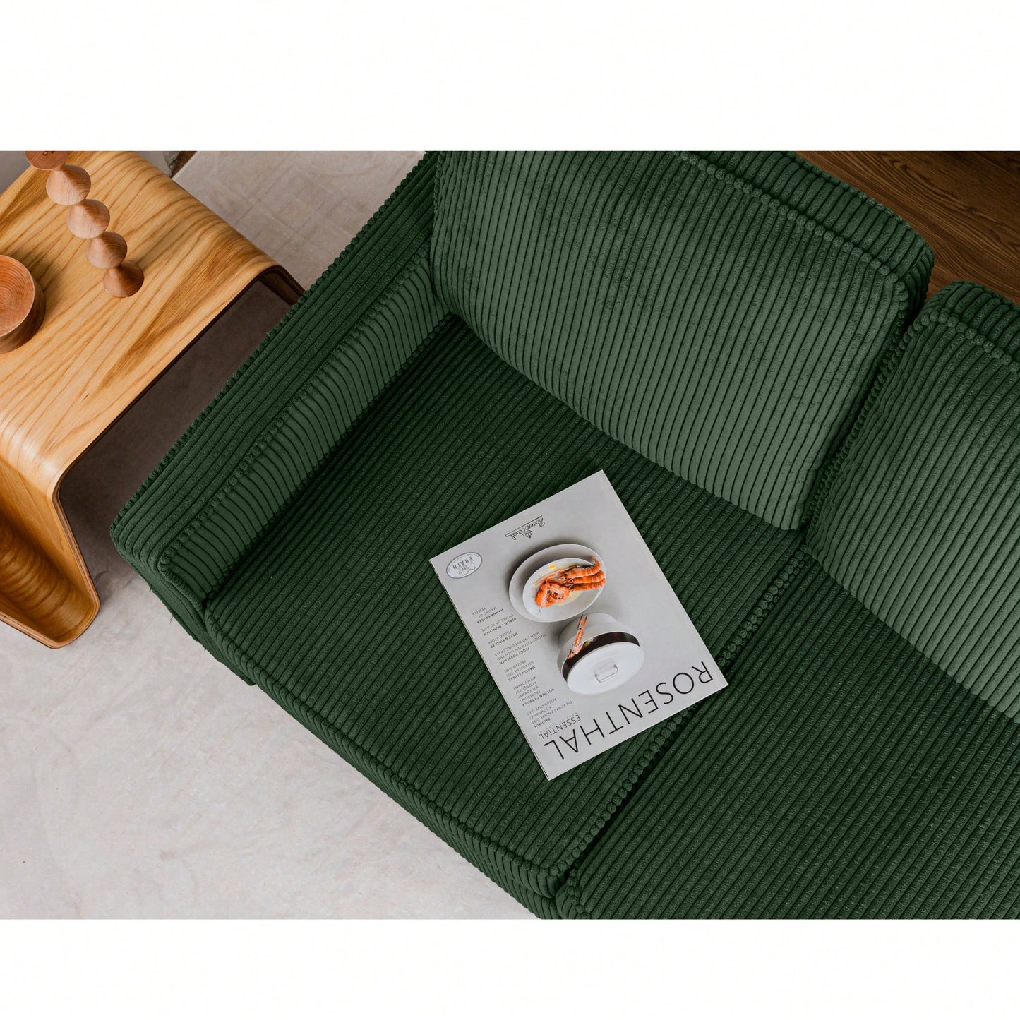 Corduroy Retractable 3 Seater Sofa For Small Spaces Easy Assembly Flexible Design Ideal For Living Rooms And Apartments Cream White