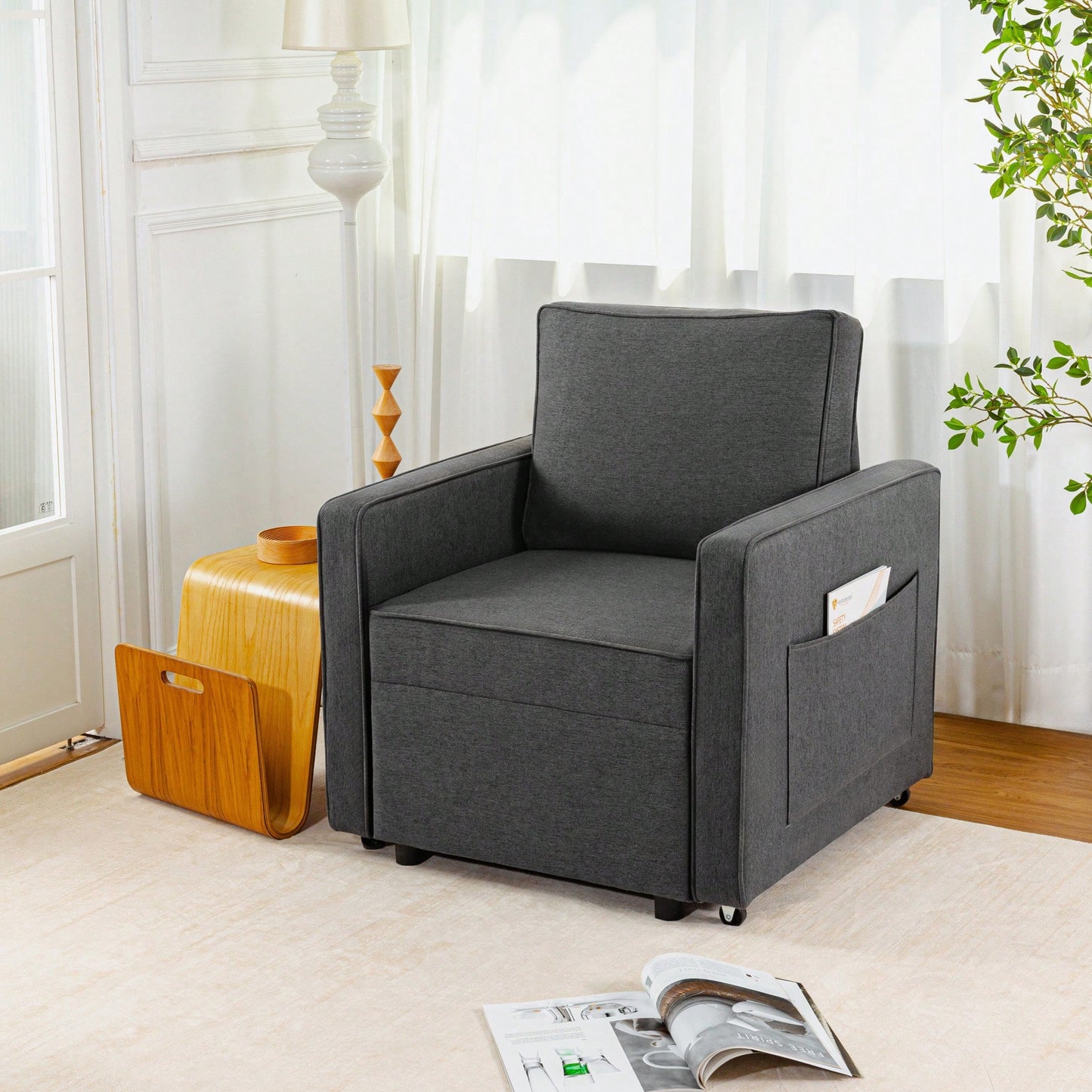 Corduroy Retractable 3 Seater Sofa For Small Spaces Easy Assembly Flexible Design Ideal For Living Rooms And Apartments Cream White