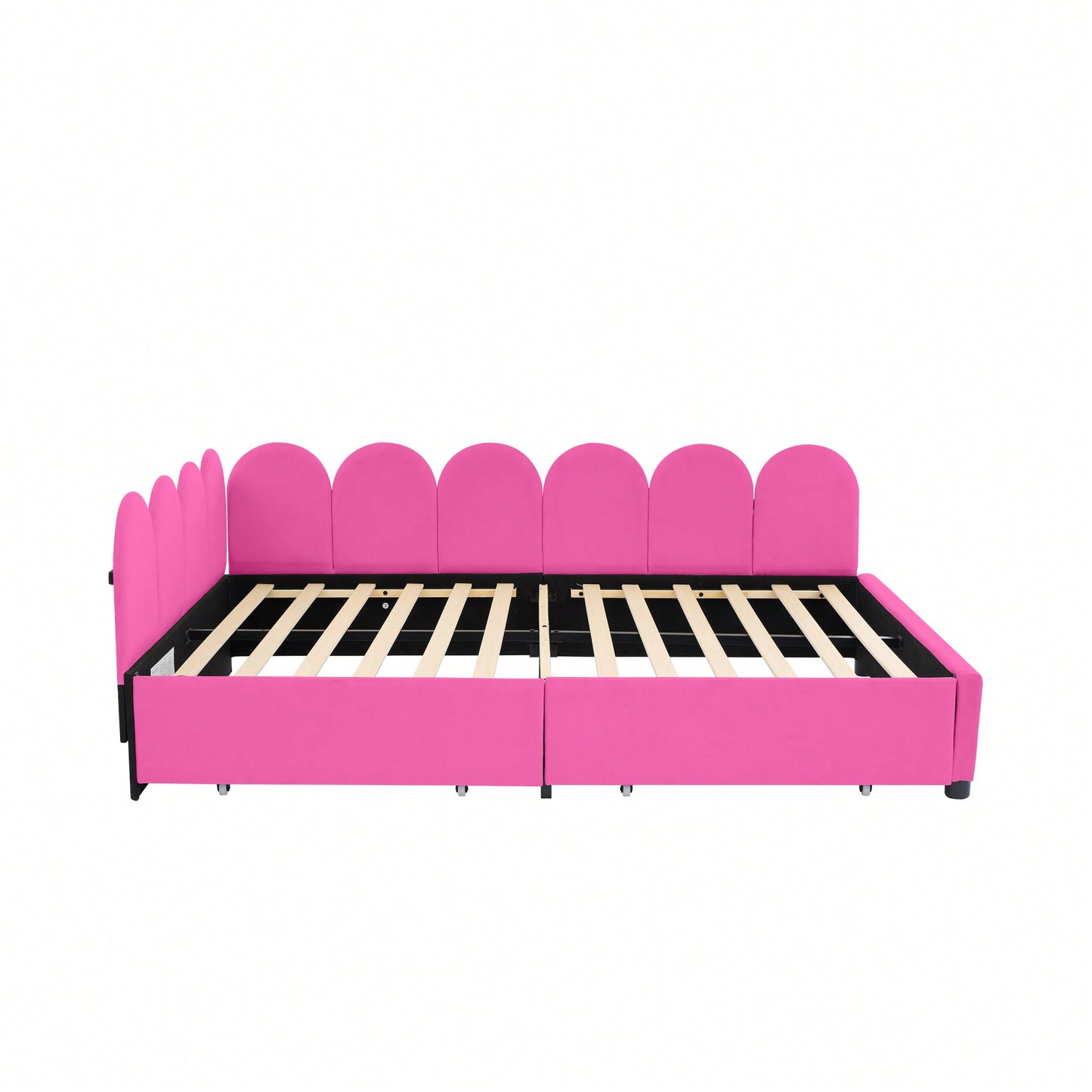 Elegant Full Size Upholstered Daybed With Storage Drawers Velvet Sofabed And Soft Fabric Headboard No Box Spring Required Beige