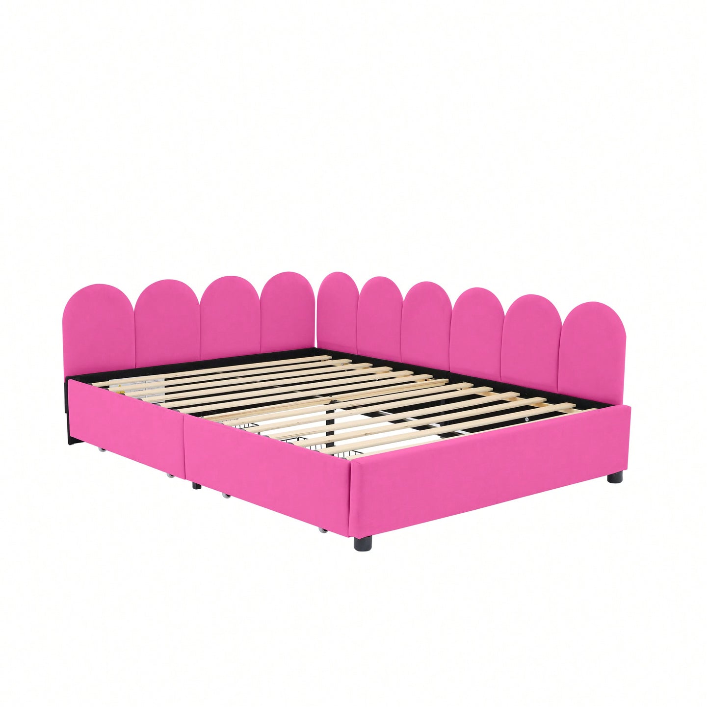 Elegant Full Size Upholstered Daybed With Storage Drawers Velvet Sofabed And Soft Fabric Headboard No Box Spring Required Beige