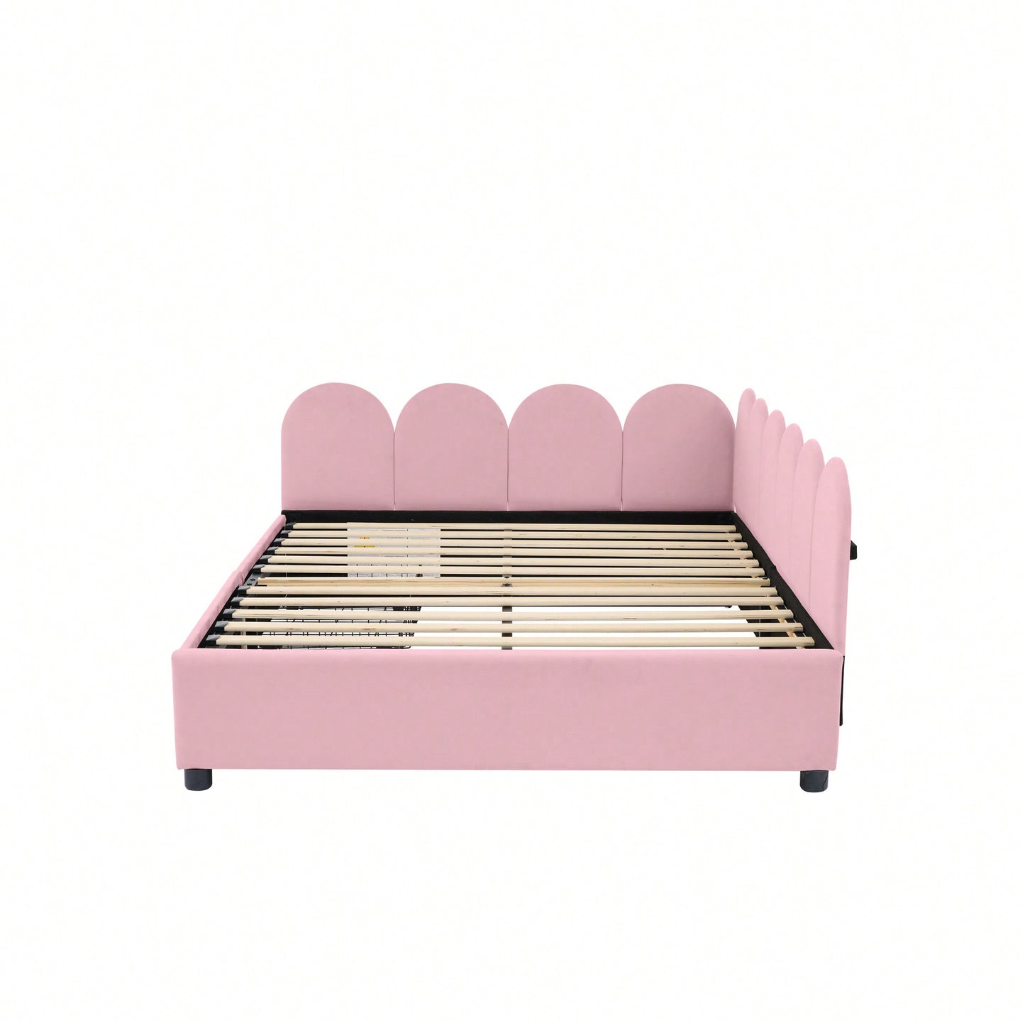 Elegant Full Size Upholstered Daybed With Storage Drawers Velvet Sofabed And Soft Fabric Headboard No Box Spring Required Beige