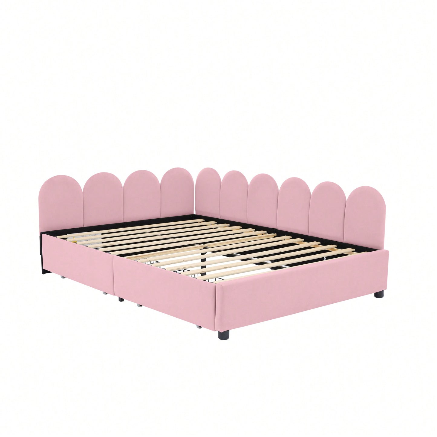 Elegant Full Size Upholstered Daybed With Storage Drawers Velvet Sofabed And Soft Fabric Headboard No Box Spring Required Beige