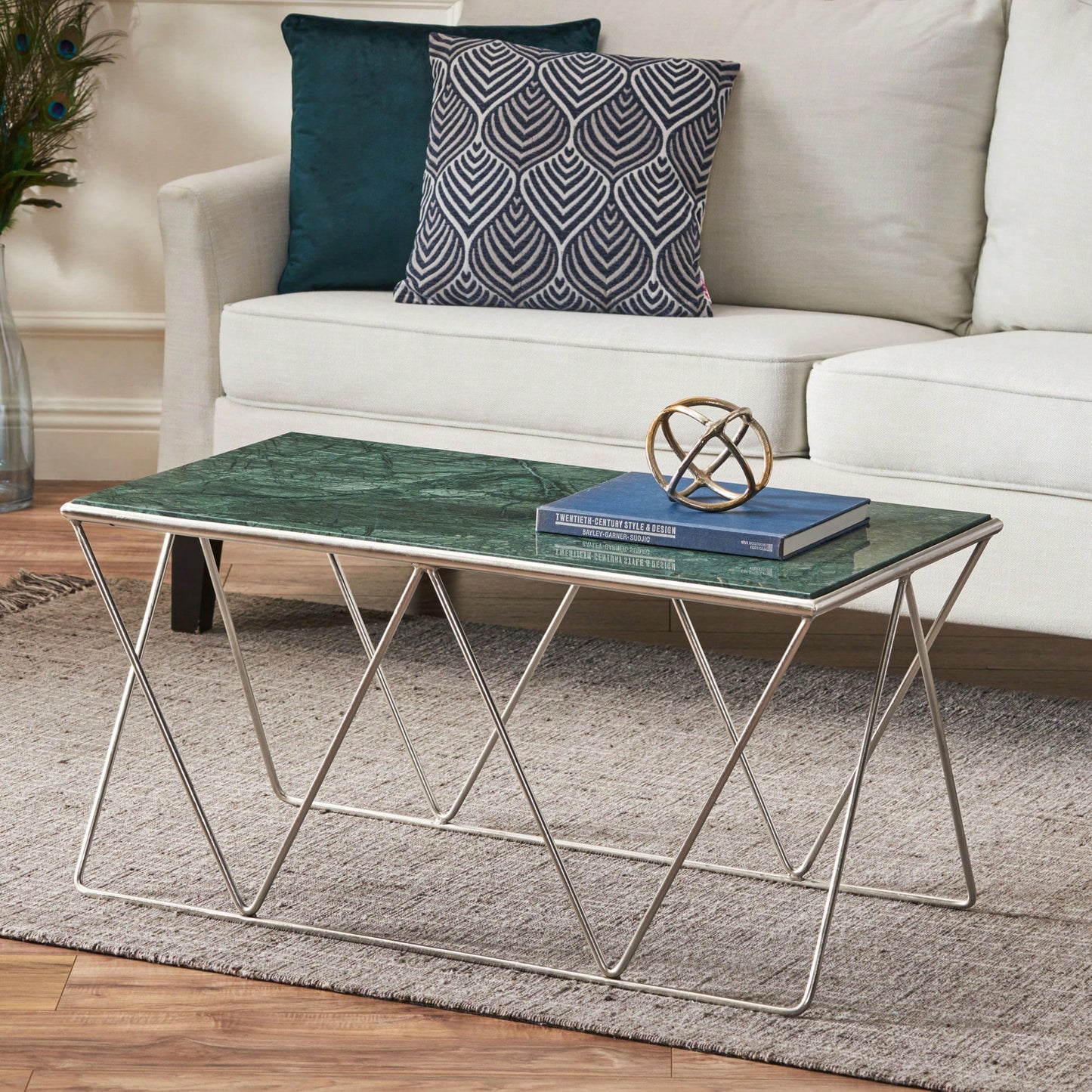 Elegant Marble Coffee Table With Modern Design For Living Room Decor