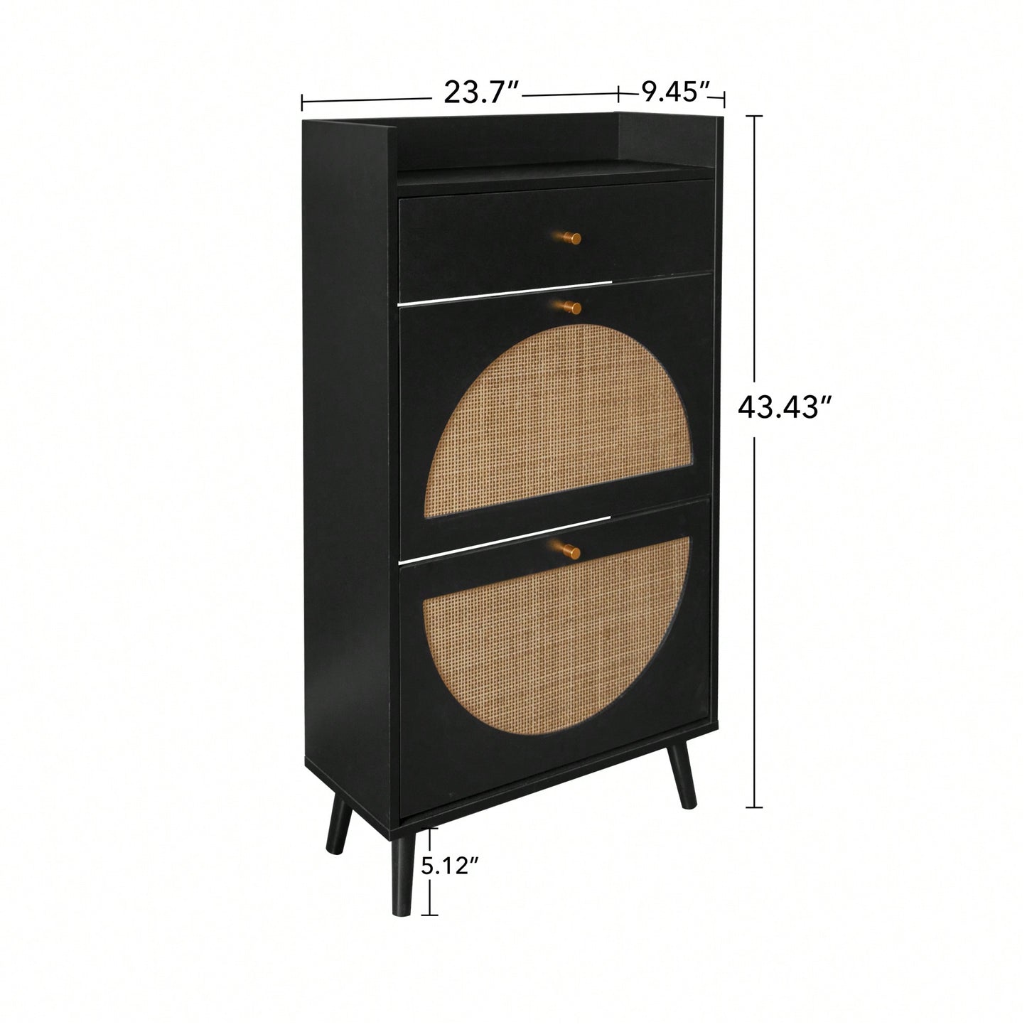 Stylish Double Layer Shoe Rack With 2 Doors And 1 Drawer For Entryway Organization