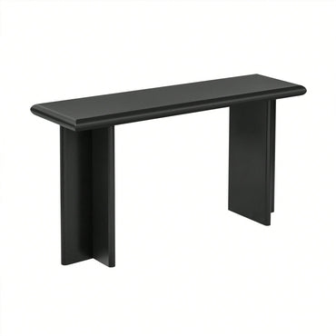 L-Shaped Leg Modern Entryway Table For Hallway Foyer Living Room Corridor