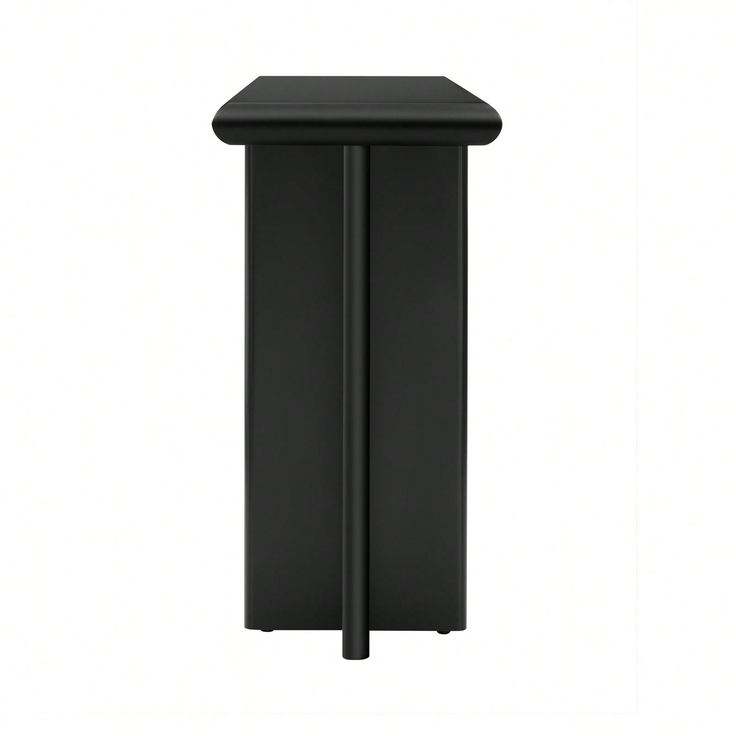 L-Shaped Leg Modern Entryway Table For Hallway Foyer Living Room Corridor