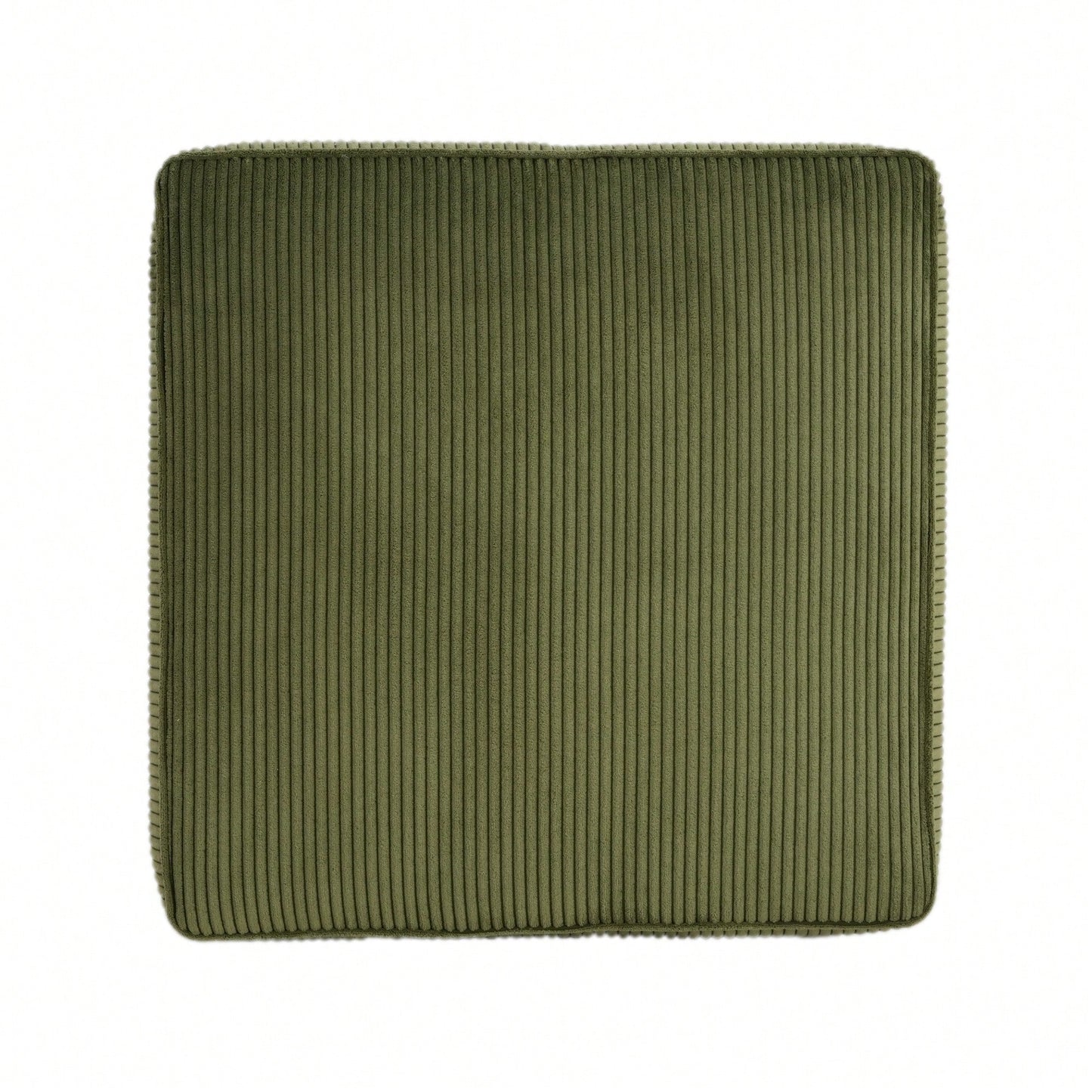 Corduroy Square Ottoman For Stylish Home Decor Olive Green