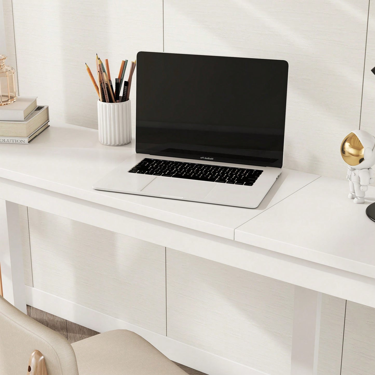 Space-Saving Twin Loft Bed With Desk, Storage Cabinet, Drawers, Guardrails, And Ladder In Grey