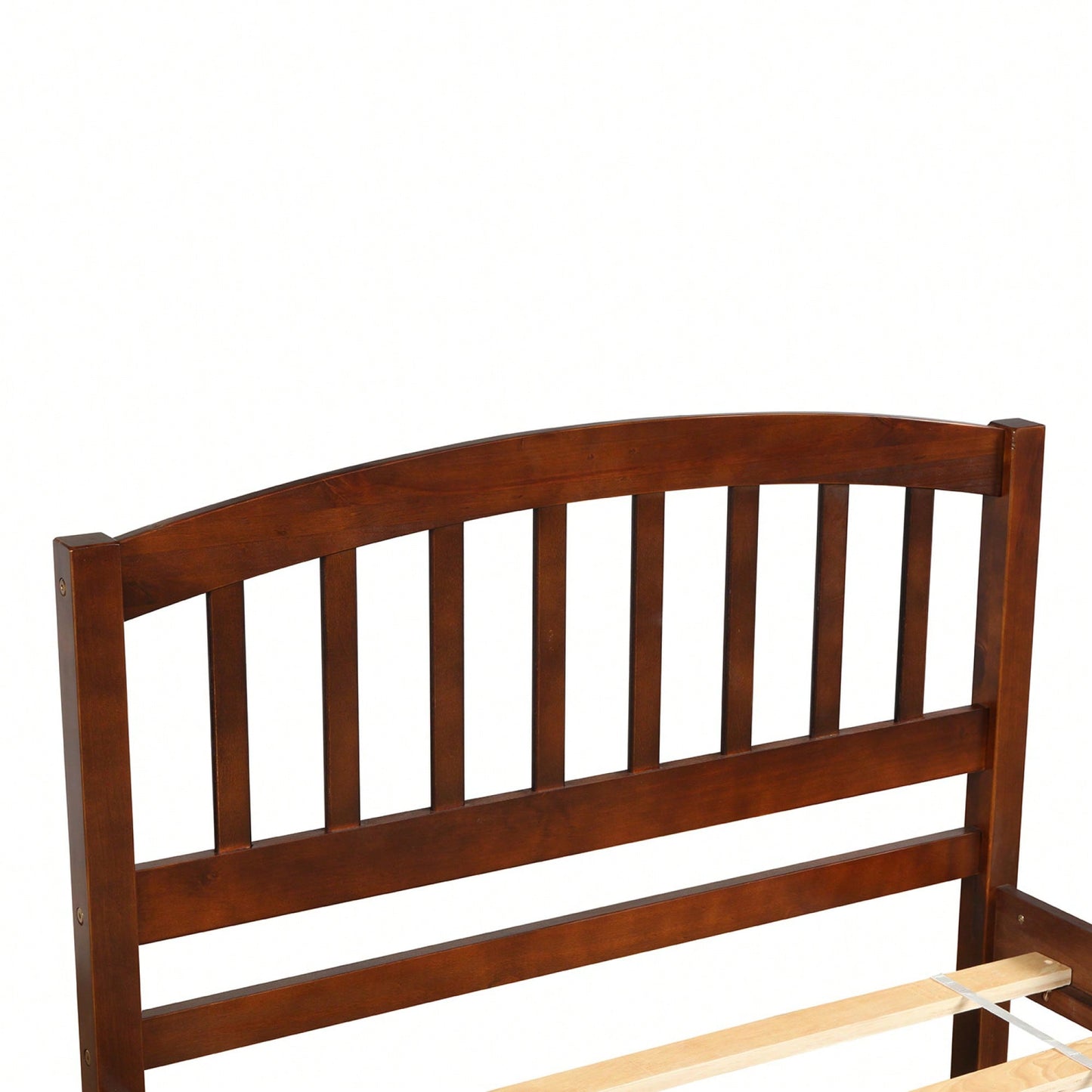 Twin Size Platform Bed Frame With Trundle For Space-Saving Sleep Solutions White