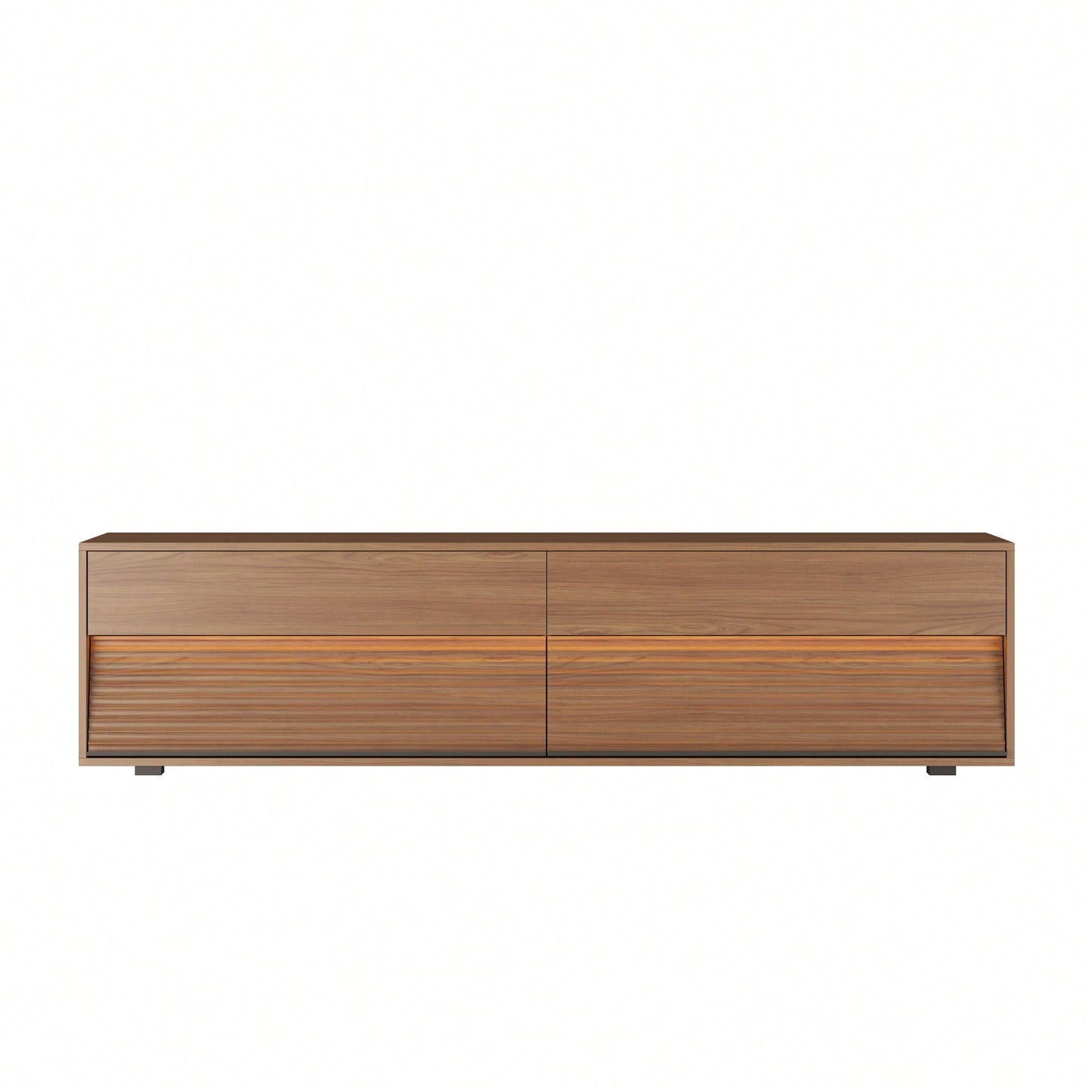 Modern 68 Inch Floating TV Stand With 16 Color LED Lights For 55 To 65 Inch TVs Stylish Wall Mounted Entertainment Center In Wood