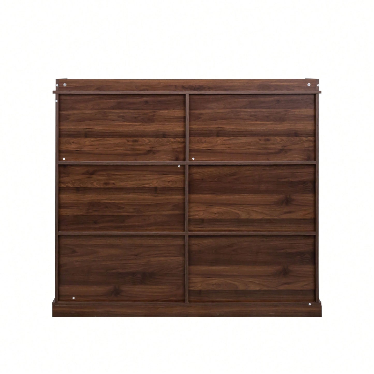 Elegant Walnut 10-Shelf Bookcase For Stylish Home Organization And Display
