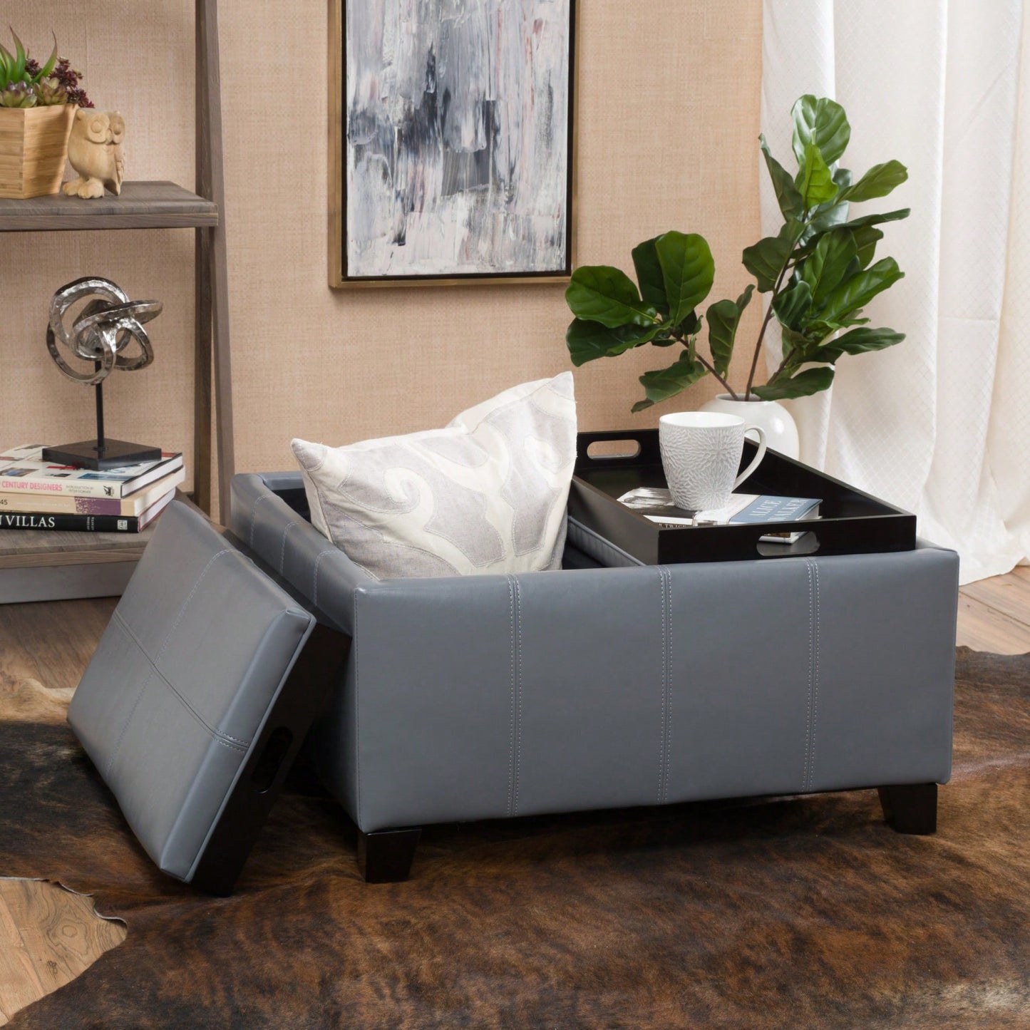 Luxurious Velvet Ottoman For Stylish Home Decor And Comfort