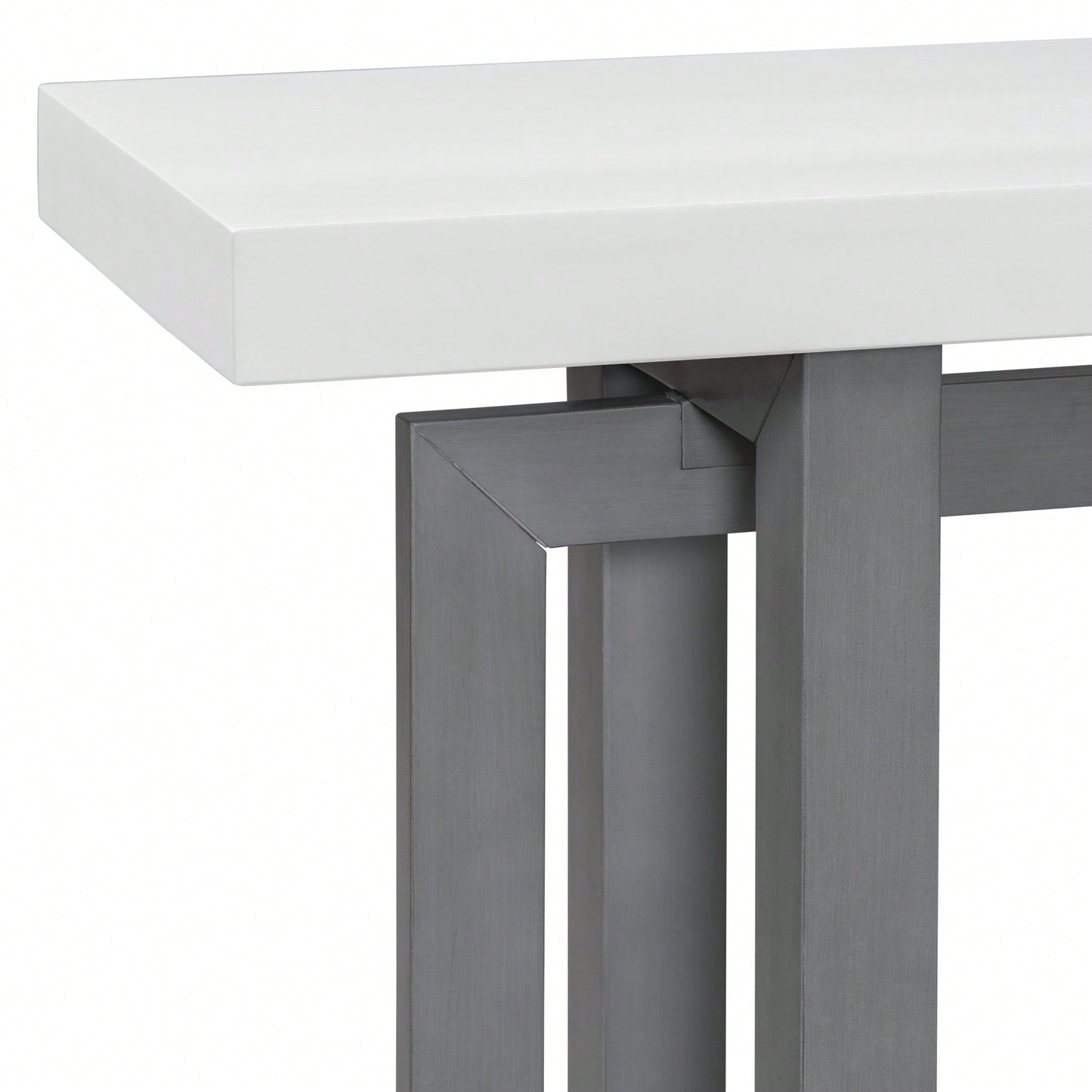 Extra Long Contemporary Console Table With Wood Top For Entryway Hallway Living Room Foyer And Corridor