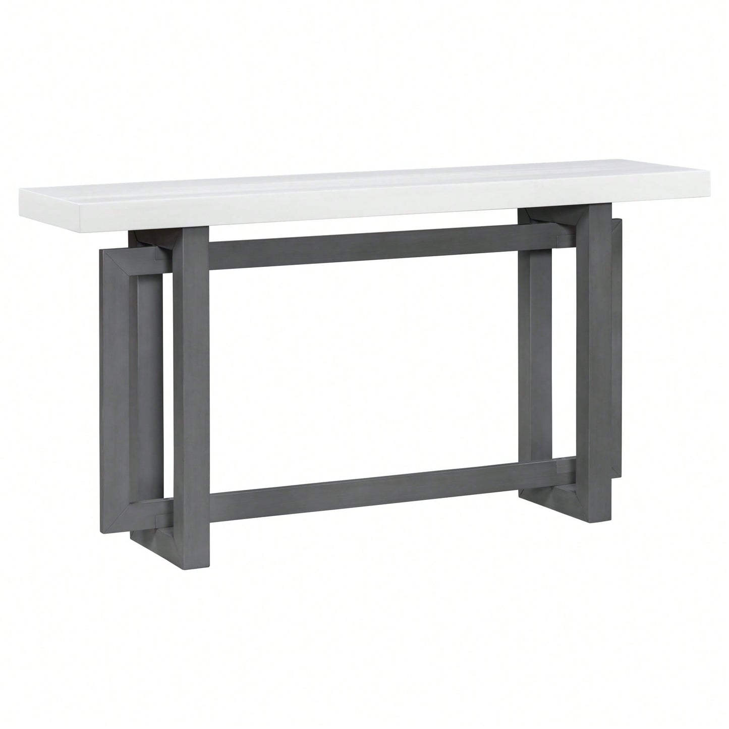 Extra Long Contemporary Console Table With Wood Top For Entryway Hallway Living Room Foyer And Corridor