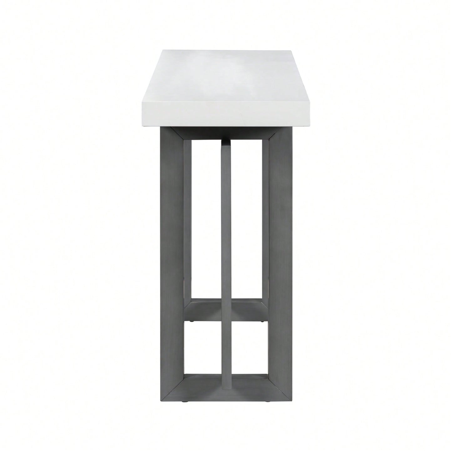 Extra Long Contemporary Console Table With Wood Top For Entryway Hallway Living Room Foyer And Corridor