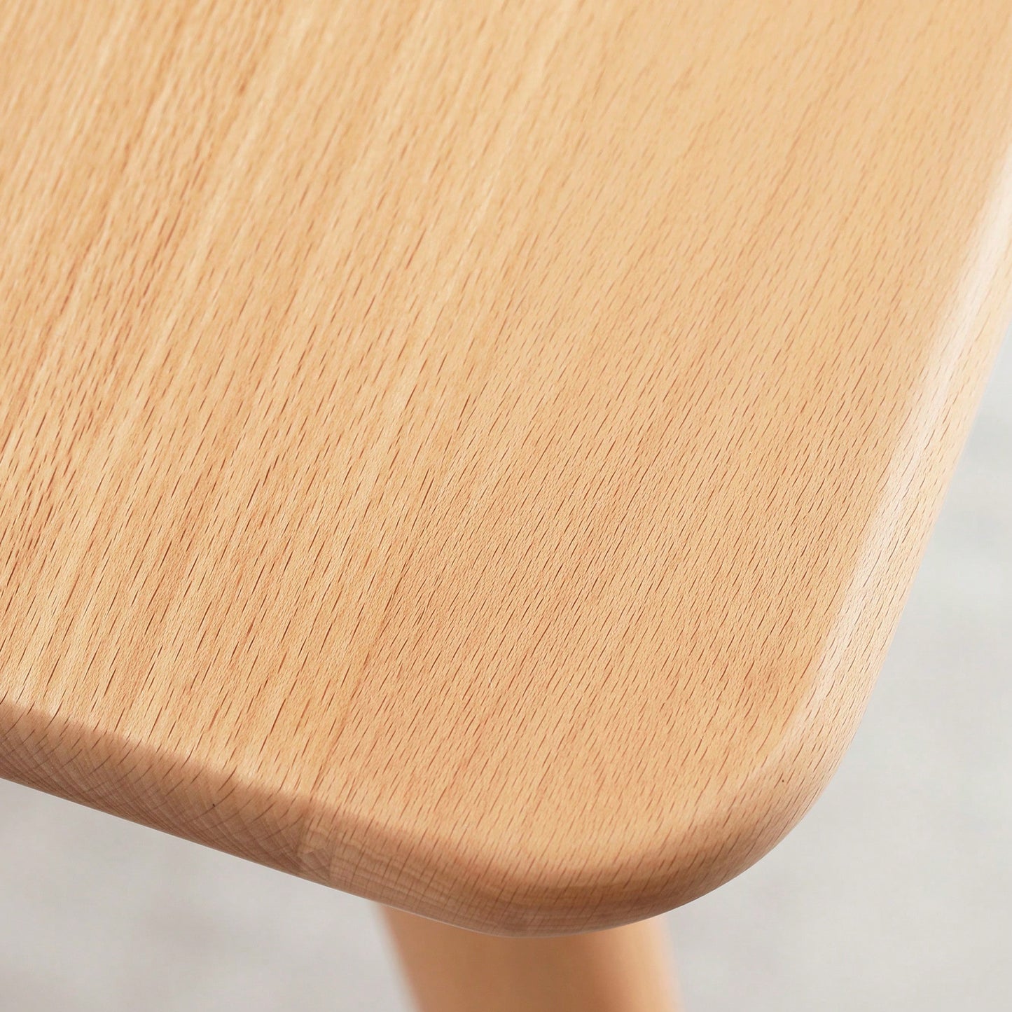 Large Solid Wood Computer Desk With 2 Drawers For Home Office And Study - Modern Simple Design PC Table In Beech Finish