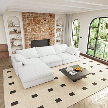 Versatile Upholstered Sofa Ottoman With Storage And Comfort Design