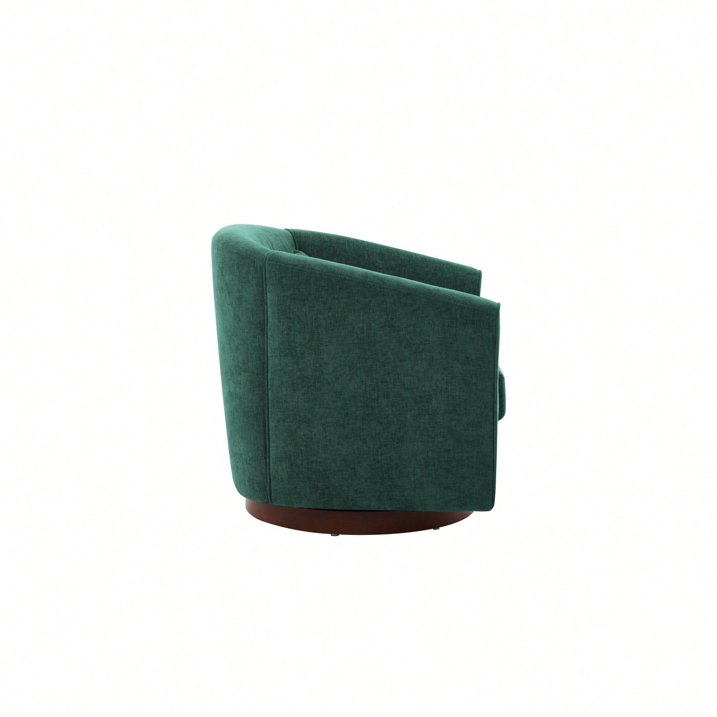 Comfy Swivel Accent Chair With Wood Base For Living Room Stylish Upholstered Sofa Chair