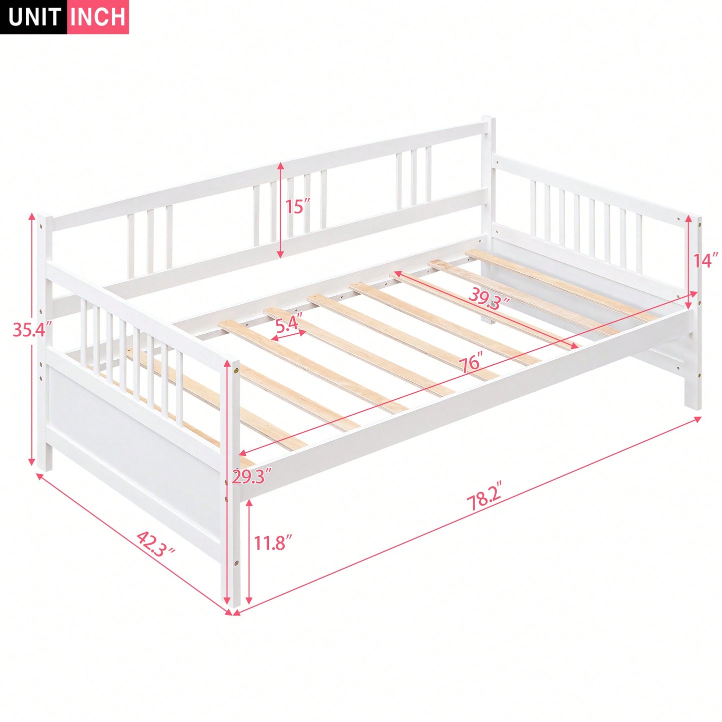 Multifunctional Twin Size Espresso Solid Wood Daybed For Stylish Space Saving Solutions