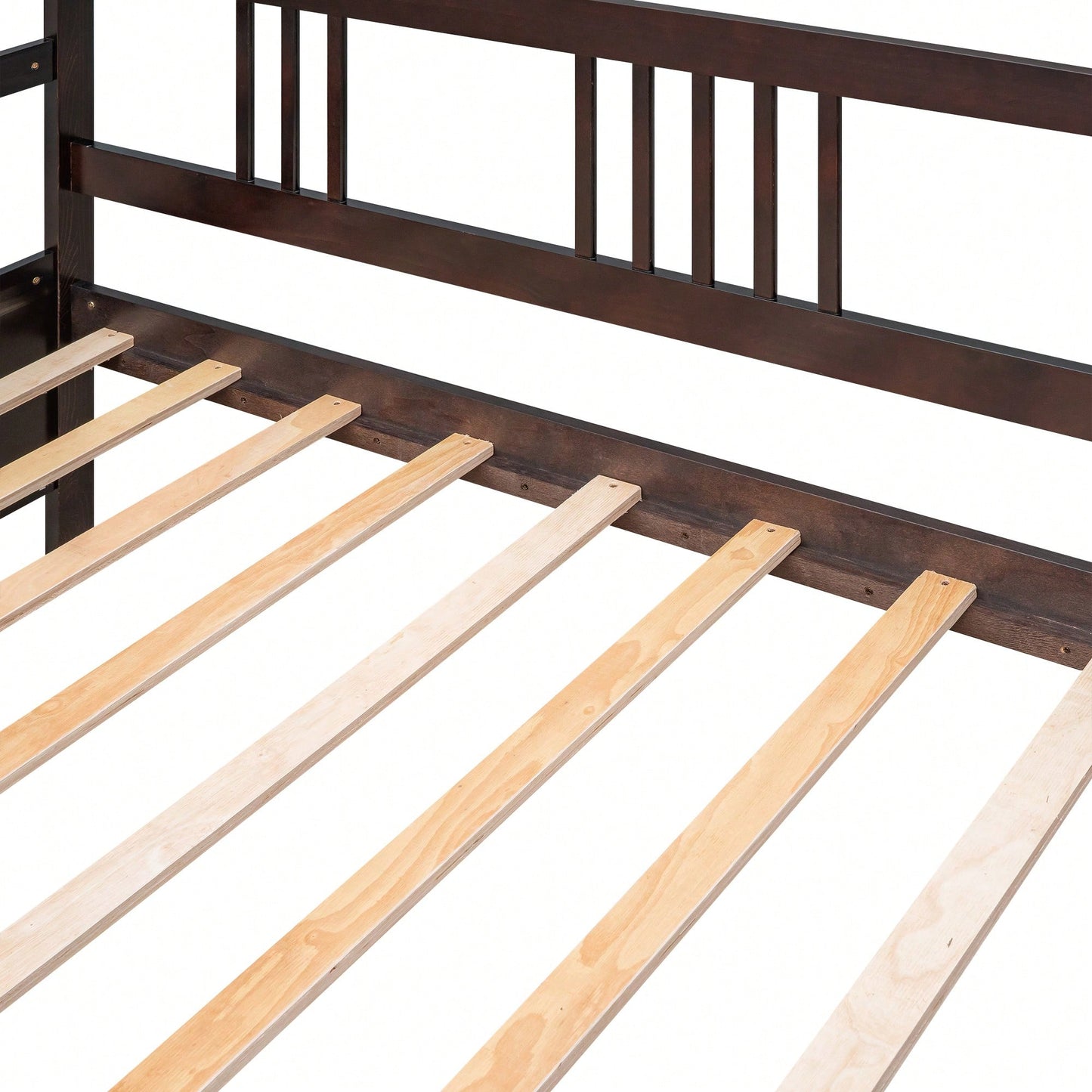 Multifunctional Twin Size Espresso Solid Wood Daybed For Stylish Space Saving Solutions