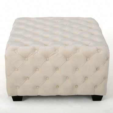 Elegant Ottoman For Living Room Or Bedroom With Plush Upholstery And Sturdy Design
