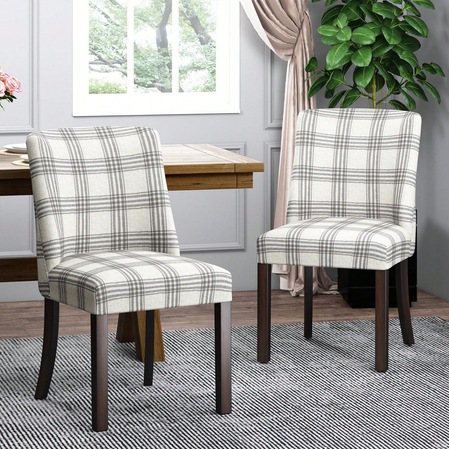 Elegant Upholstered Dining Chair With Stylish Design For Modern Homes