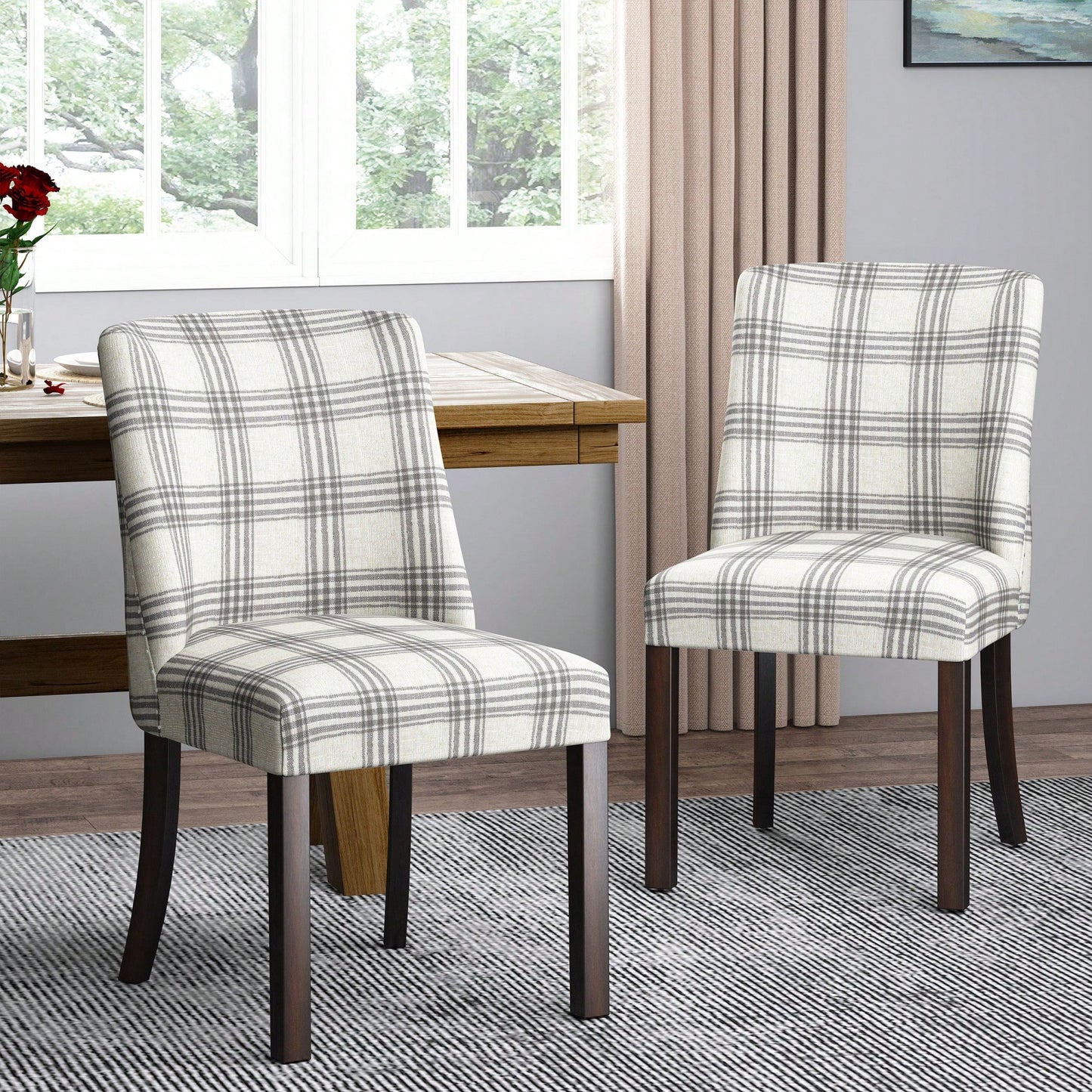 Elegant Upholstered Dining Chair With Stylish Design For Modern Homes