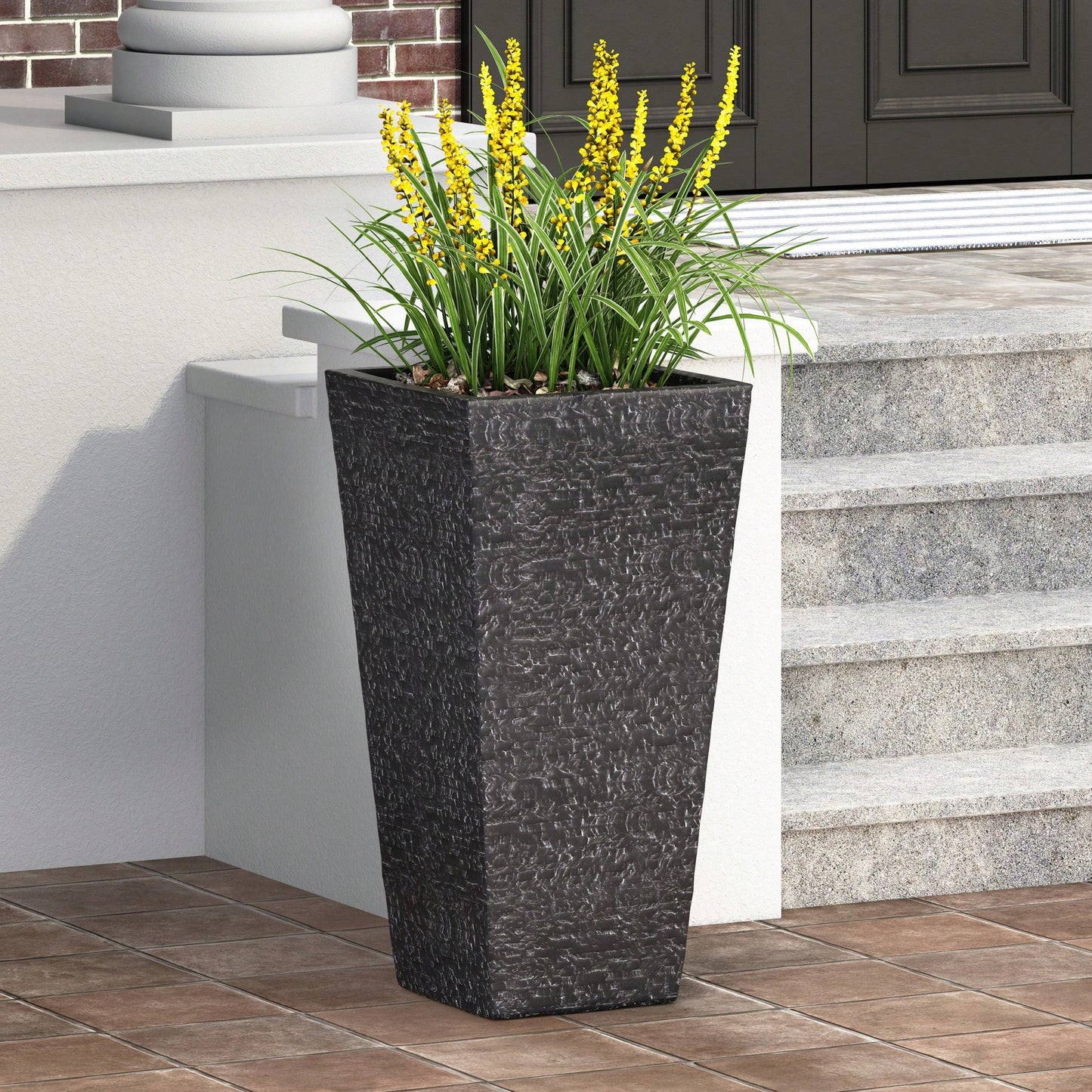 MGO Planter For Indoor And Outdoor Use Durable Lightweight Garden Pot With Drainage Holes