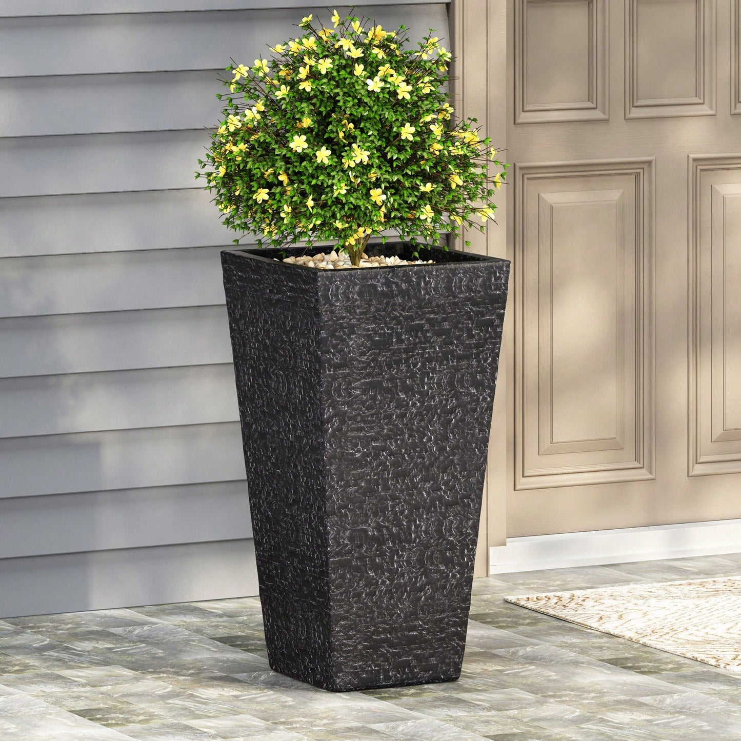 MGO Planter For Indoor And Outdoor Use Durable Lightweight Garden Pot With Drainage Holes