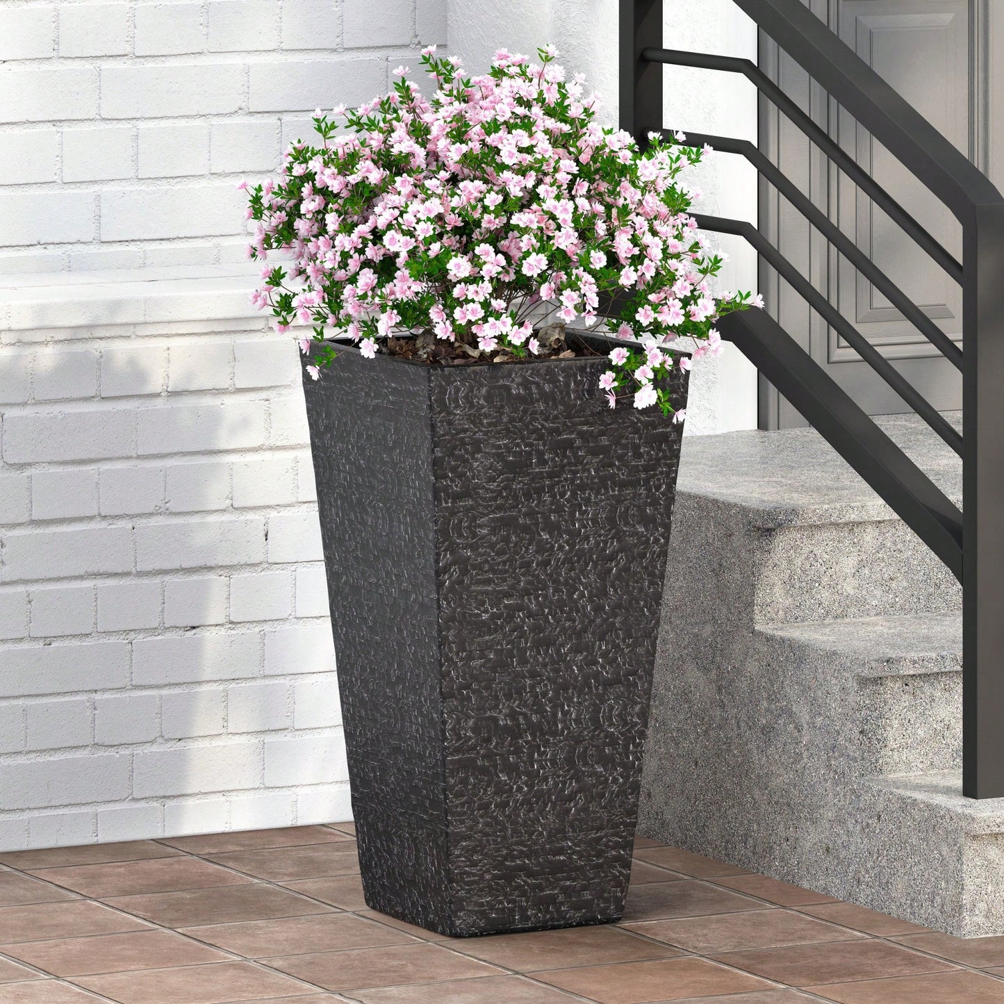 MGO Planter For Indoor And Outdoor Use Durable Lightweight Garden Pot With Drainage Holes