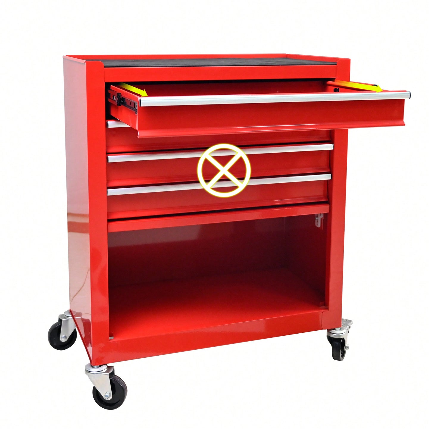 Multifunctional Tool Cart With 4 Drawers And Wheels In Blue For Easy Storage And Mobility