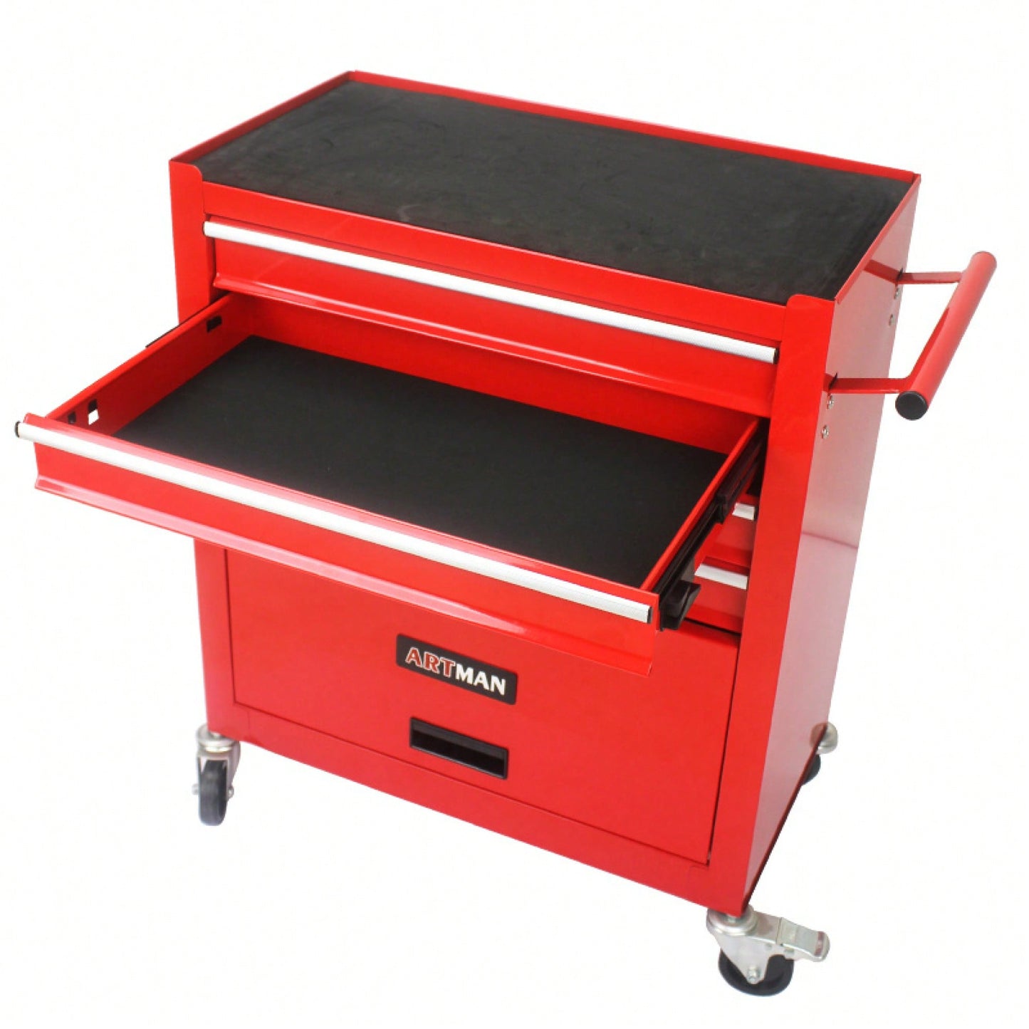 Multifunctional Tool Cart With 4 Drawers And Wheels In Blue For Easy Storage And Mobility
