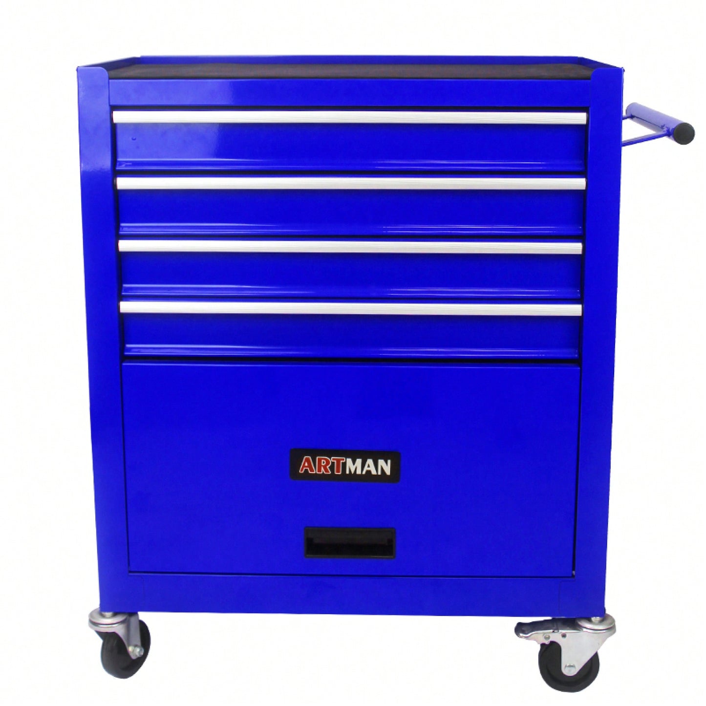 Multifunctional Tool Cart With 4 Drawers And Wheels In Blue For Easy Storage And Mobility