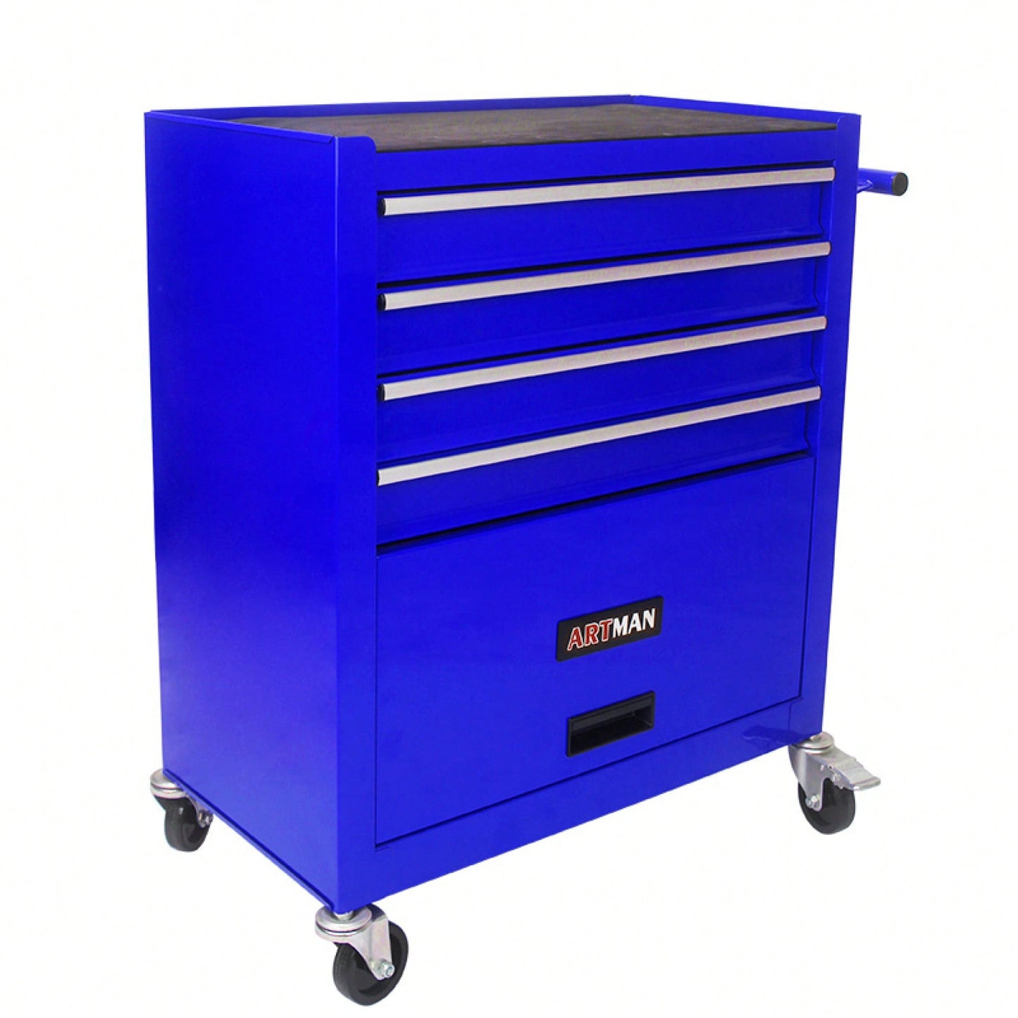 Multifunctional Tool Cart With 4 Drawers And Wheels In Blue For Easy Storage And Mobility