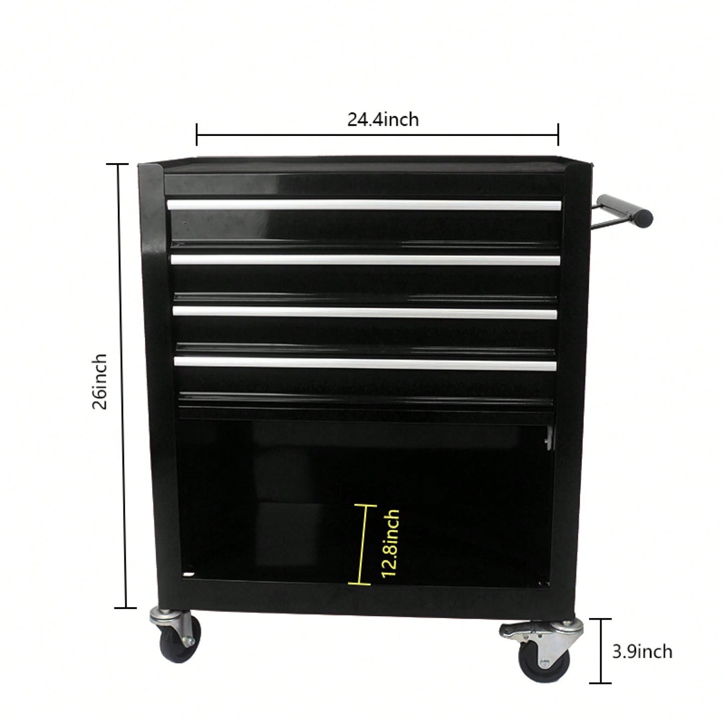 Multifunctional Tool Cart With 4 Drawers And Wheels In Blue For Easy Storage And Mobility