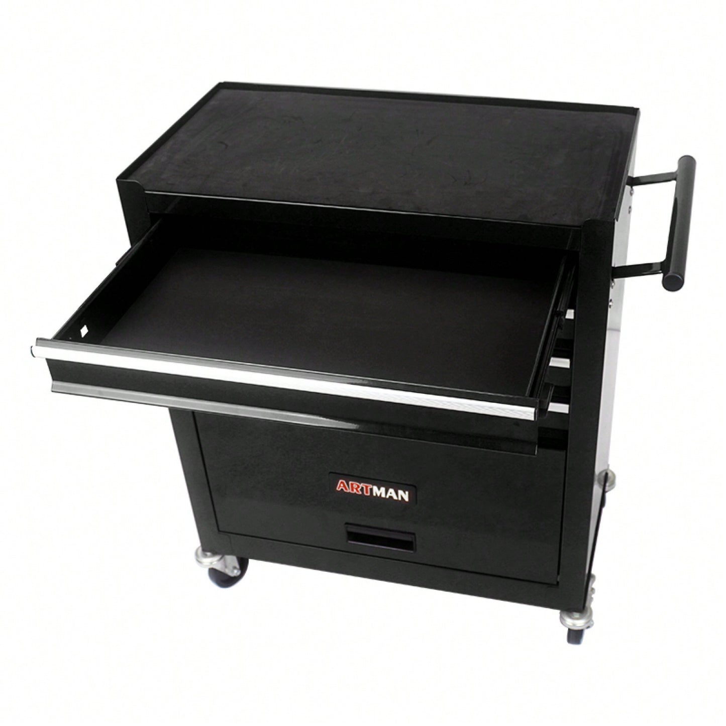Multifunctional Tool Cart With 4 Drawers And Wheels In Blue For Easy Storage And Mobility