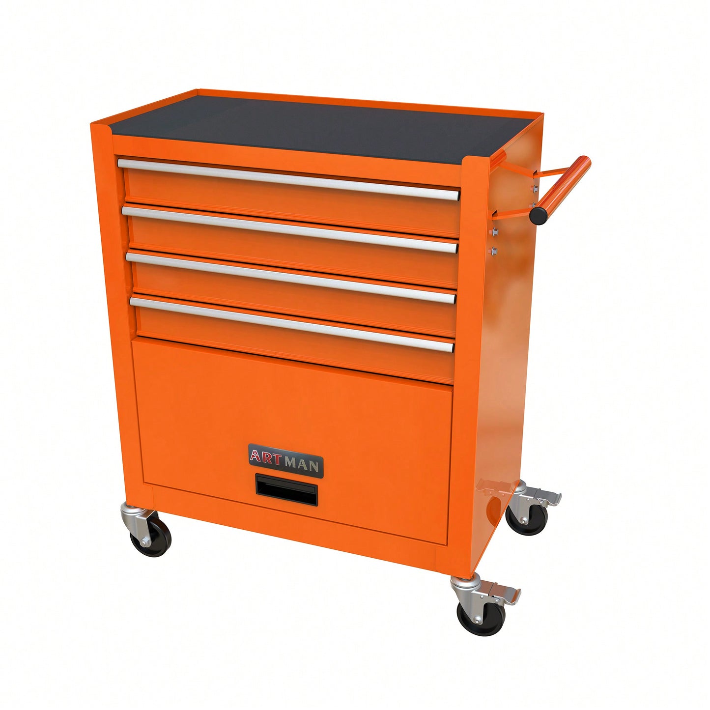 Multifunctional Tool Cart With 4 Drawers And Wheels In Blue For Easy Storage And Mobility