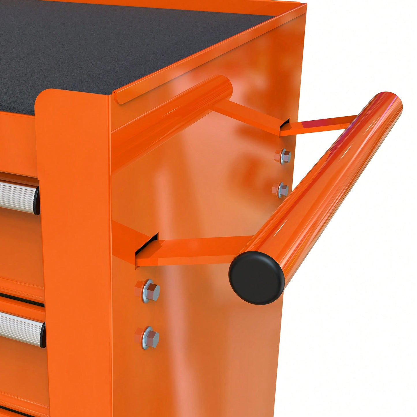 Multifunctional Tool Cart With 4 Drawers And Wheels In Blue For Easy Storage And Mobility