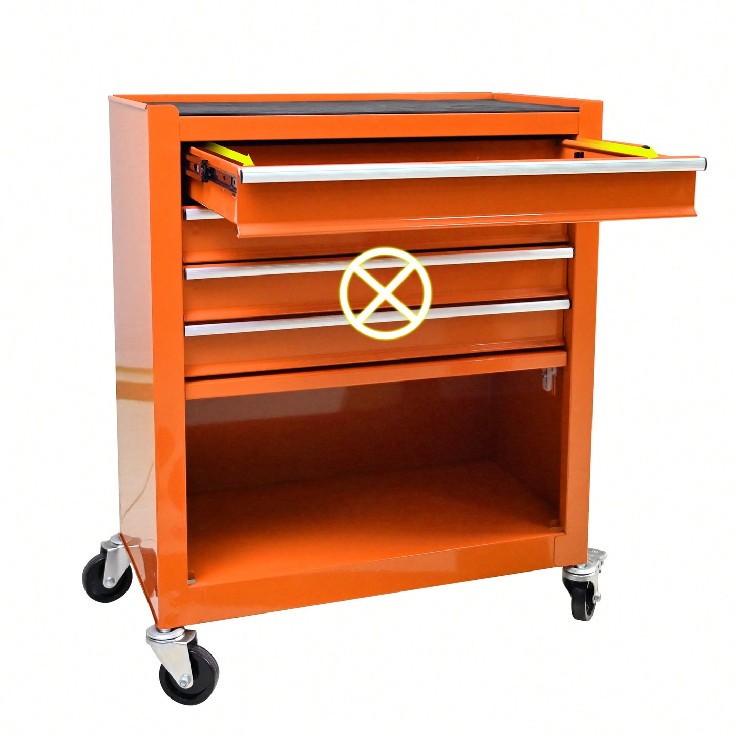 Multifunctional Tool Cart With 4 Drawers And Wheels In Blue For Easy Storage And Mobility