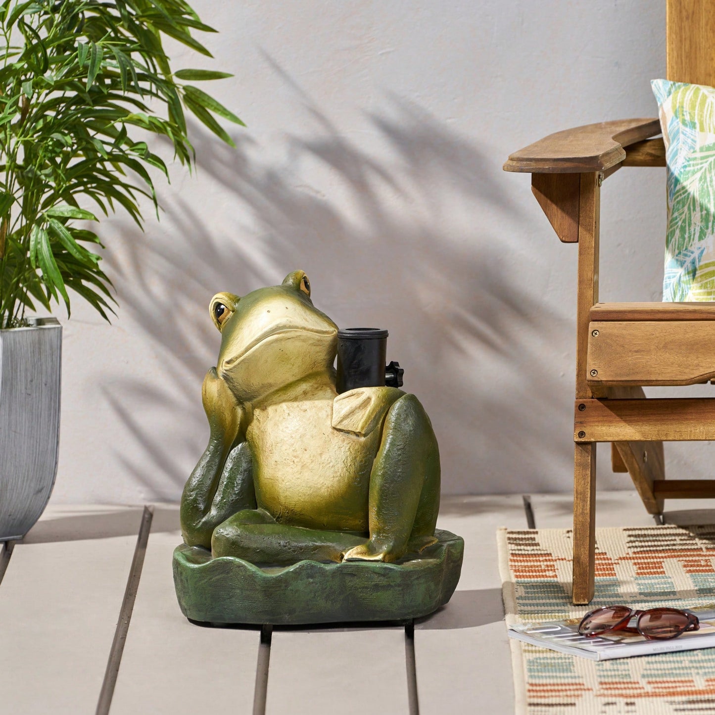 Heavy-Duty Outdoor Umbrella Base For Stability And Support In All Weather Conditions