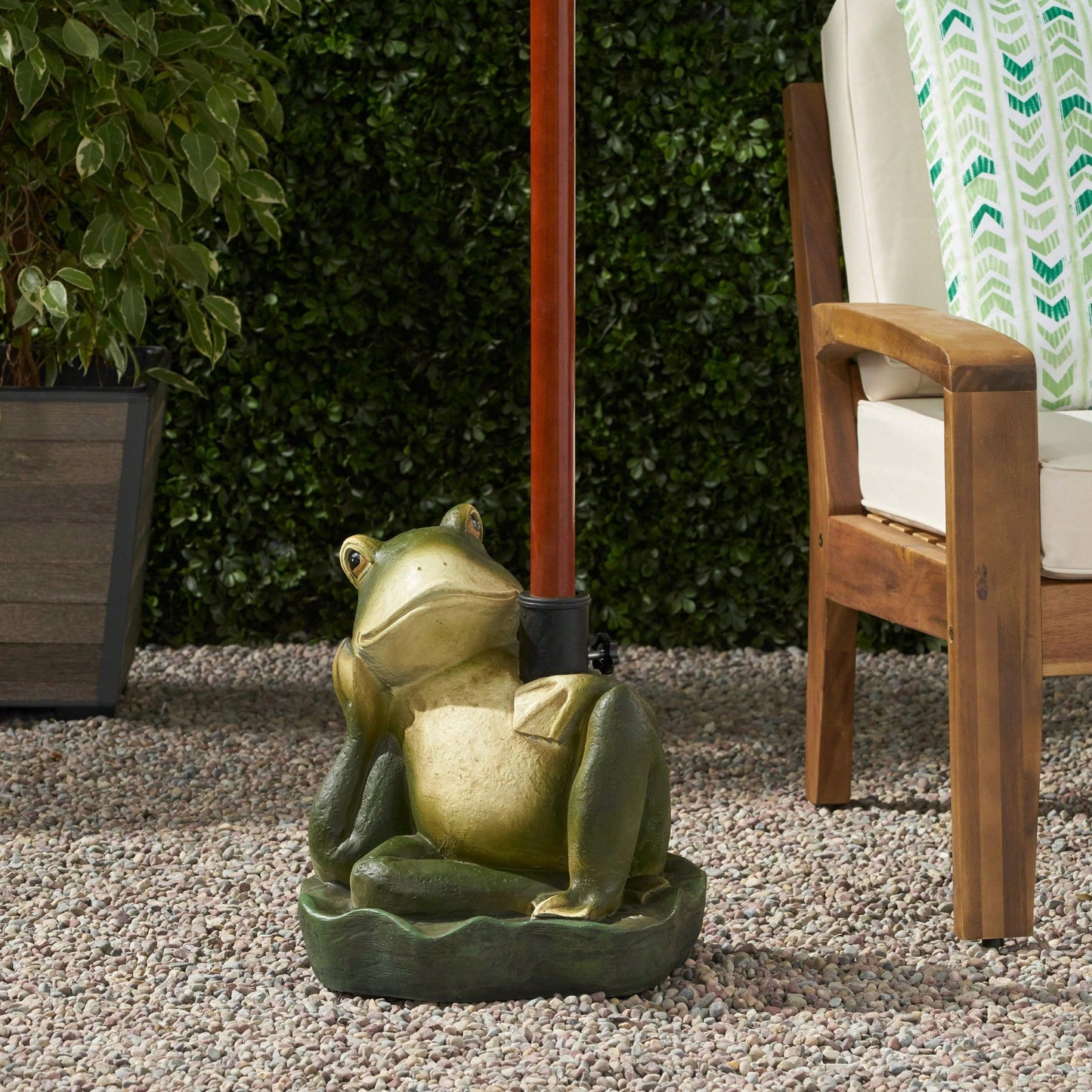 Heavy-Duty Outdoor Umbrella Base For Stability And Support In All Weather Conditions