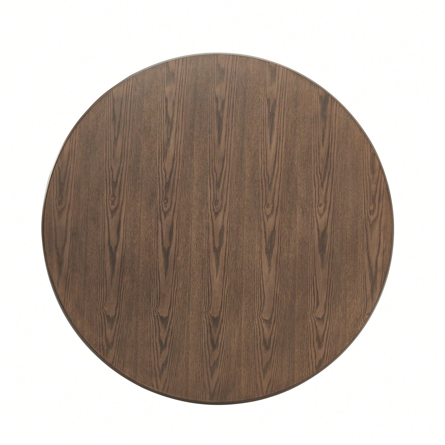 42 Inch Round Wooden Dining Table For 4, Retro Kitchen Table With Solid Wood Legs, Easy Assembly For Home And Restaurant Use