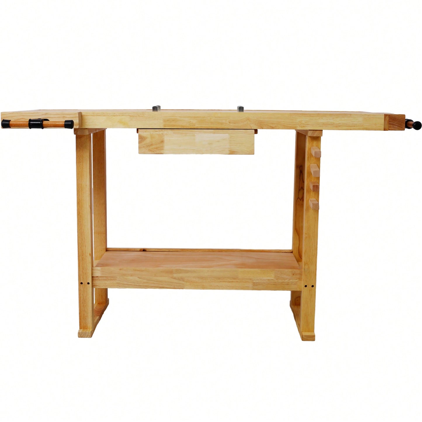 Spacious 55-Inch Wooden Workbench For Garage And Home Workshops - Sturdy And Versatile Workspace Solution