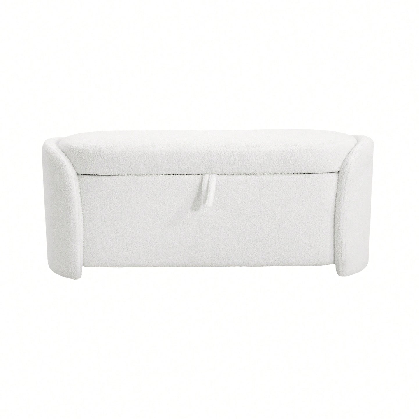 Boucle Storage Ottoman - Stylish Organizer For Home Decor & Functional Seating Beige