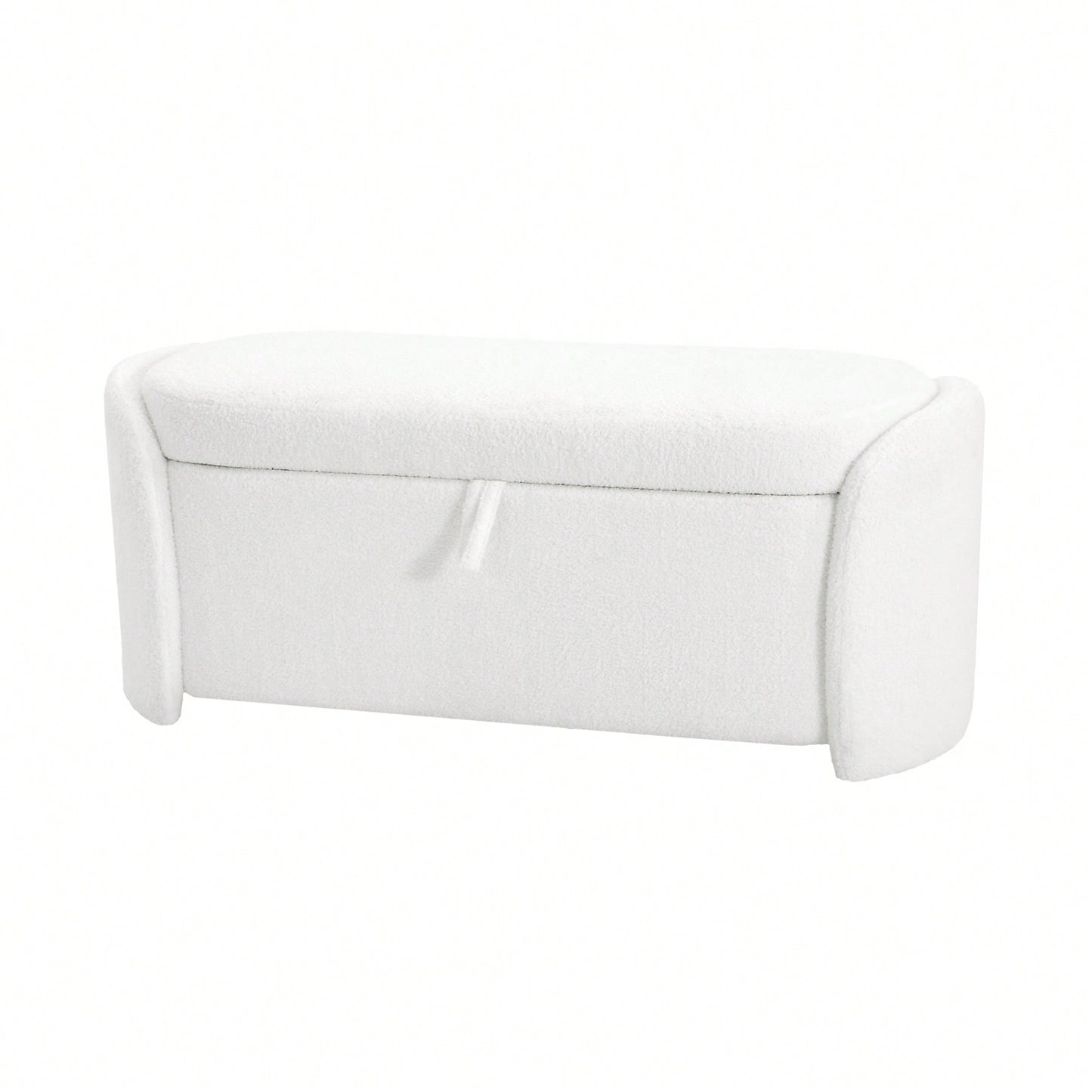 Boucle Storage Ottoman - Stylish Organizer For Home Decor & Functional Seating Beige