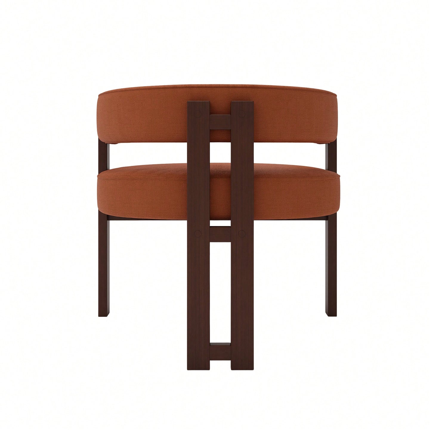 Set Of 2 Contemporary Teddy Upholstered Accent Chair With Open Back And Three Legs - Stylish Barrel Dining Chair For Living Room, Bedroom, Or Dining Room In Beige