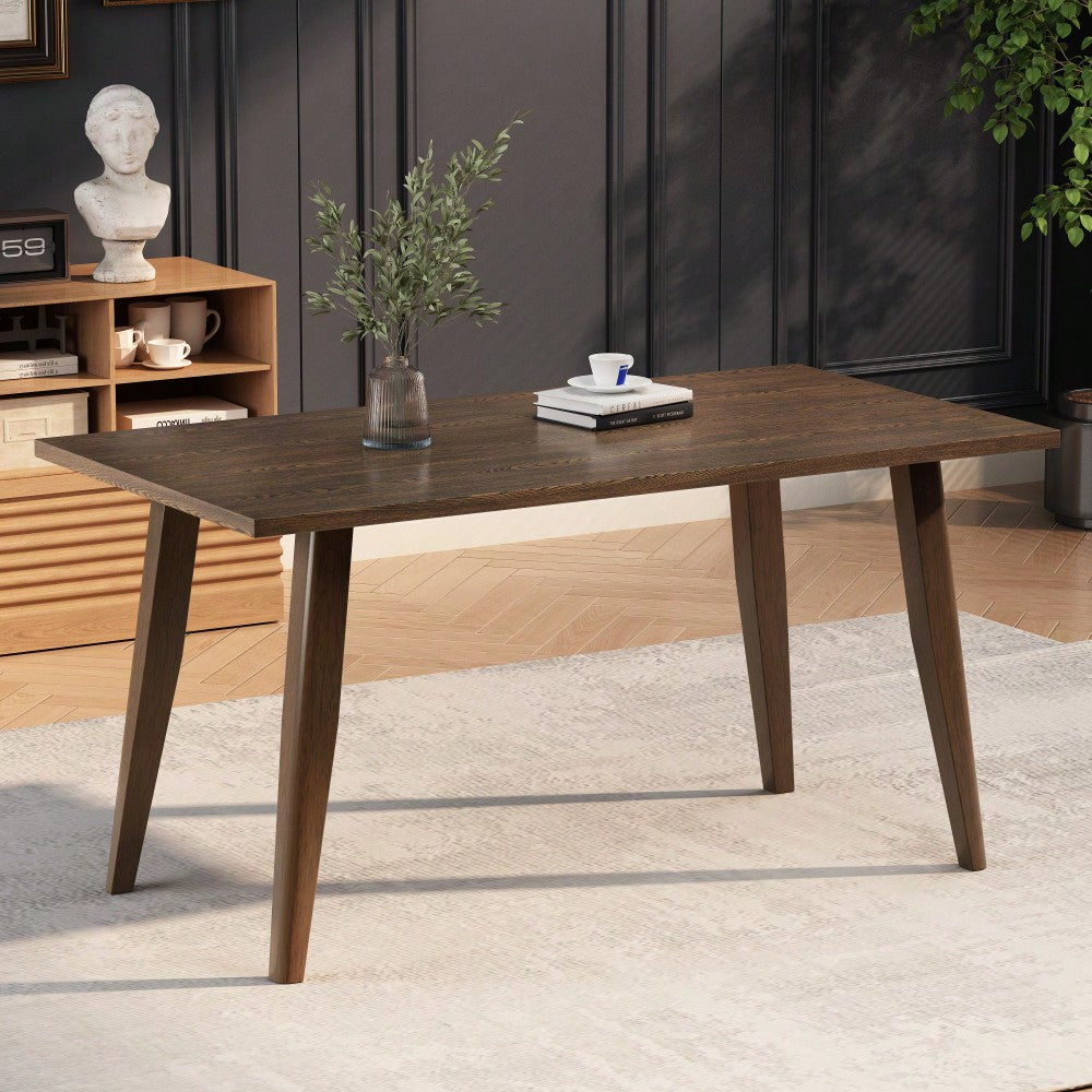 Stunning Brown Wood Dining Table - Elegant Design For Your Dining Room